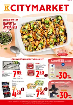 K-Citymarket-mainoslehti voimassa 20/08/2026 alkaen