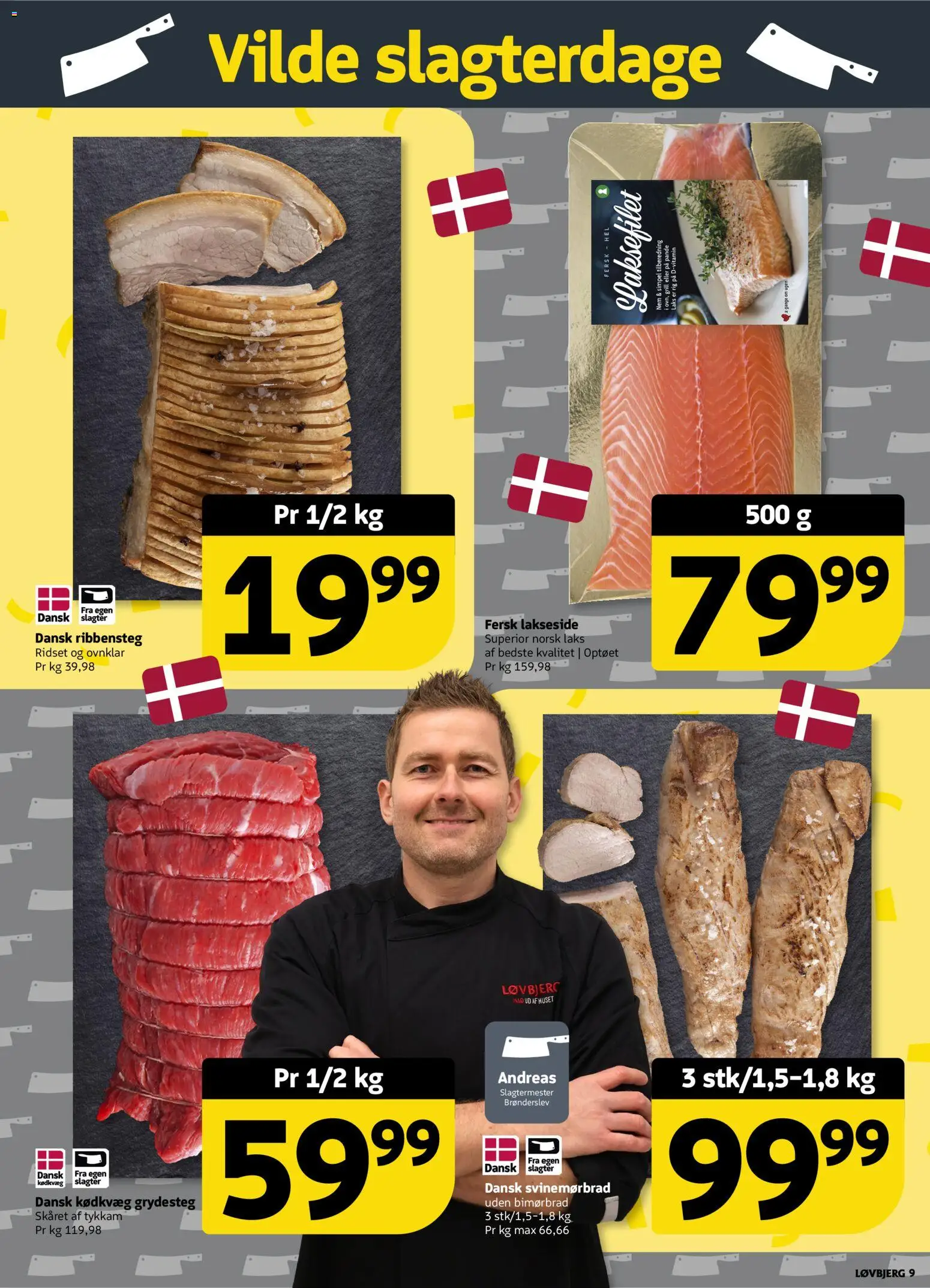 Løvbjerg tilbudsavis – gyldig fra 11/09/2026 | Side: 9 | Produkter: Grill, Laks