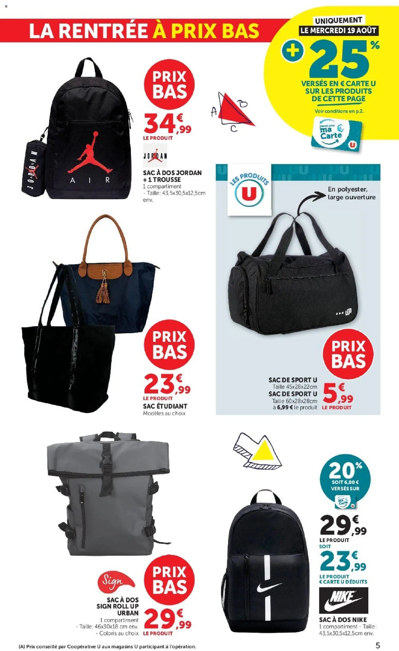 {H1} | Page: 5 | Produits: Sac, Sac à dos