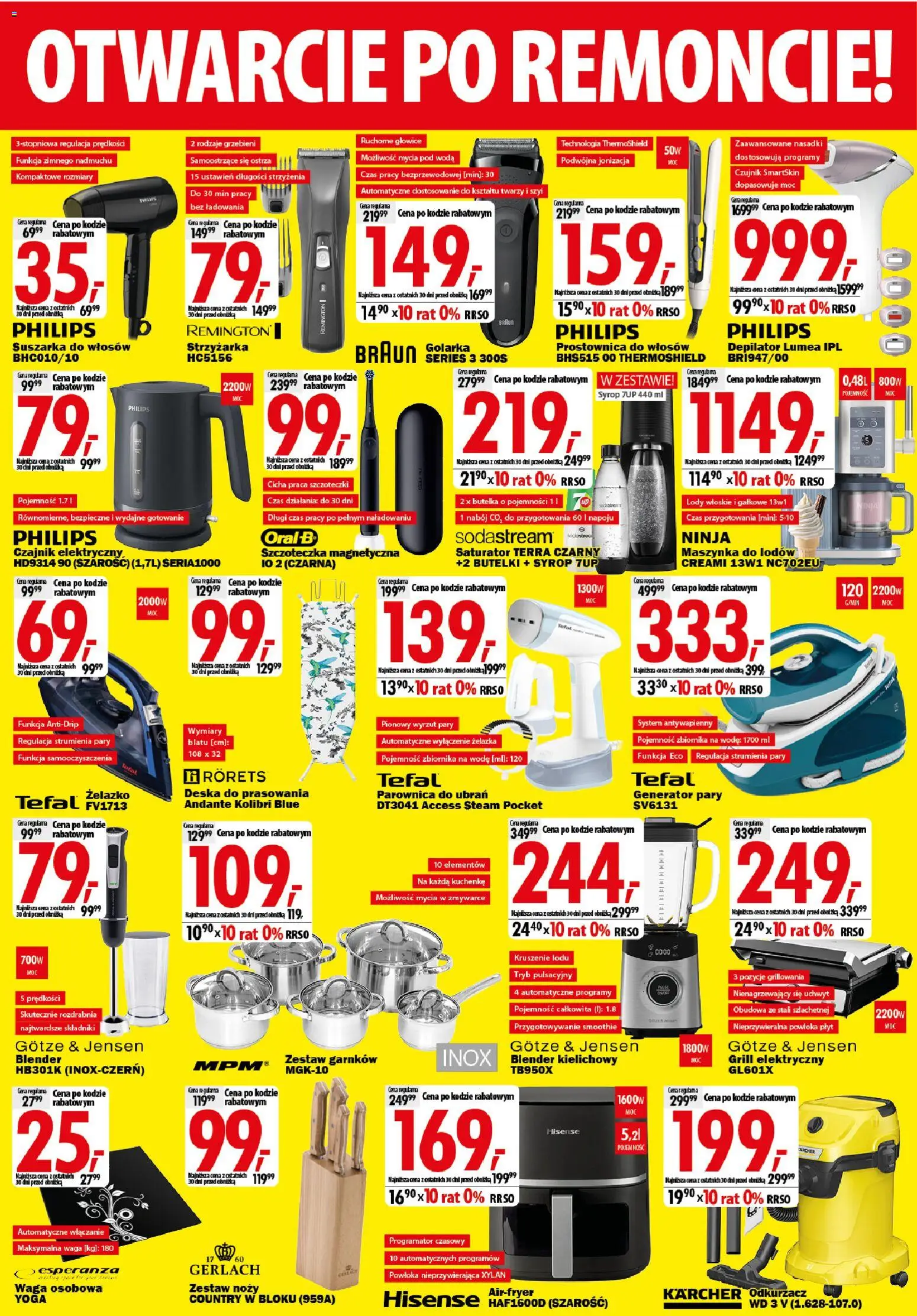 Mediaexpert promocje - Wielkie otwarcie Kielce od 01.10.2026 | Strona: 6 | Produkty: Czajnik elektryczny, Grill elektryczny, Parownica do ubrań, Generator pary