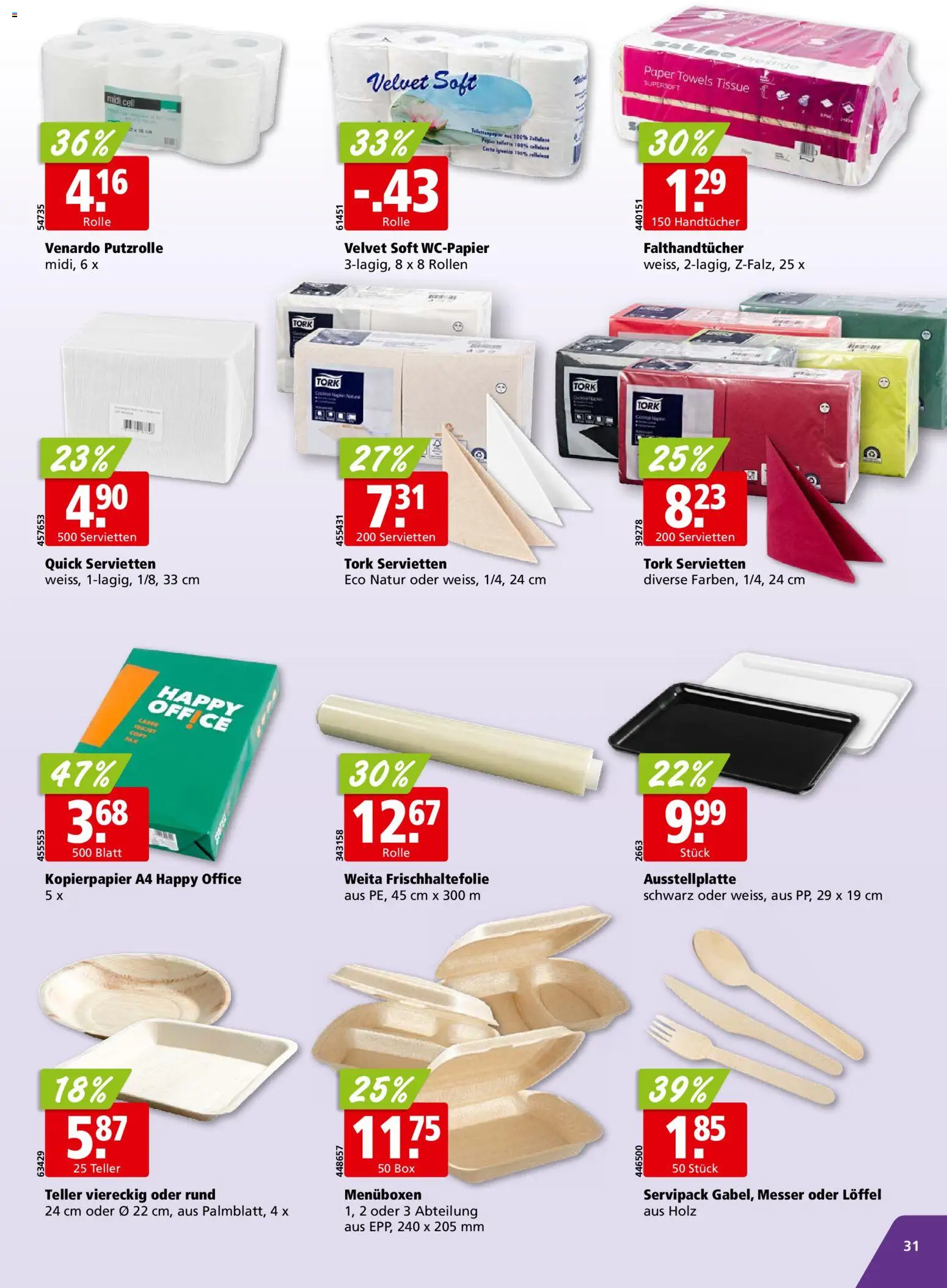Aligro aktionen Chavannes, Matran, Genf, Sitten – gültig ab 05.10.2026 | Seite: 31 | Produkte: Handtücher, Box
