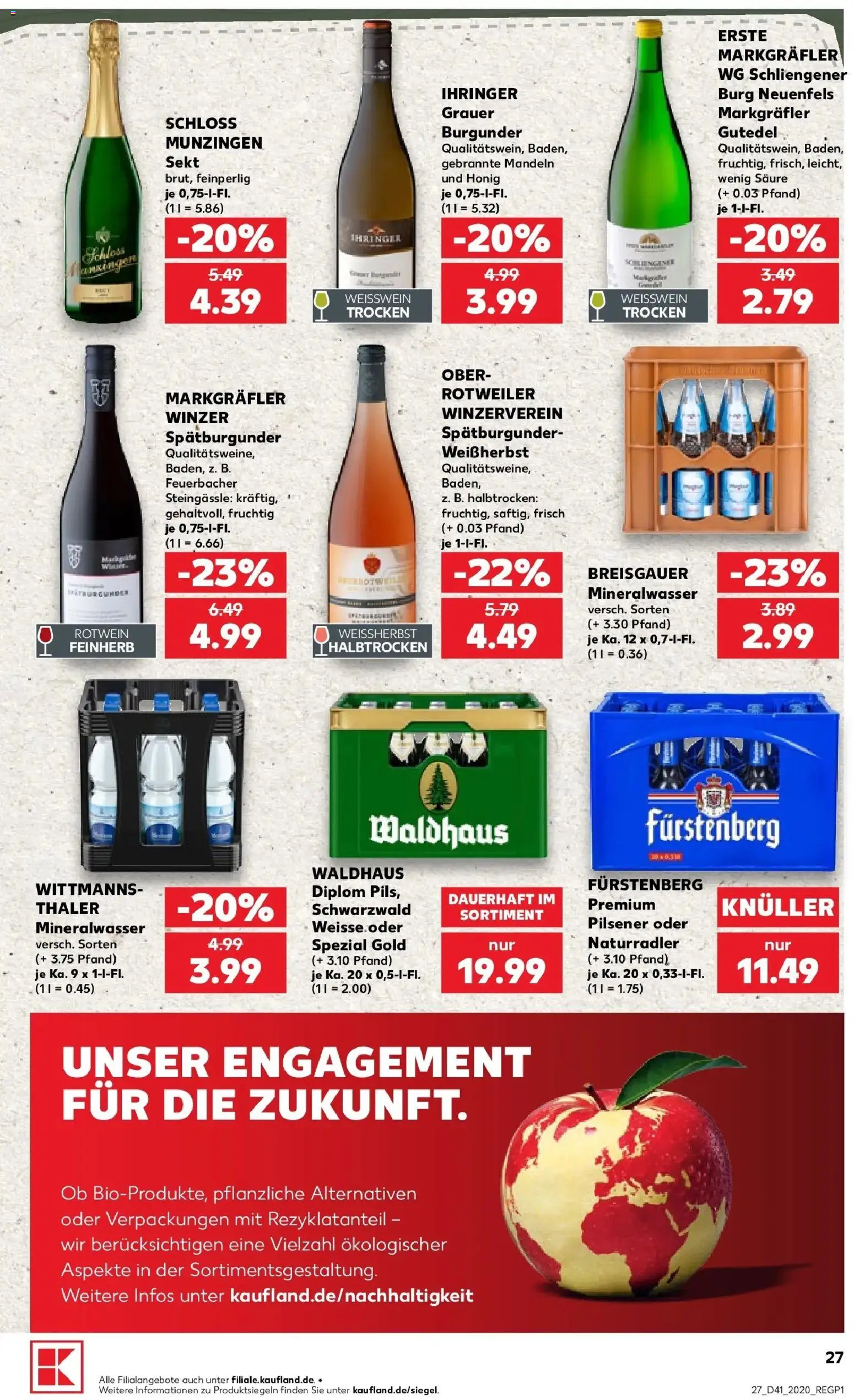 Prospekt Kaufland ab 05.10.2026 » Angebote Online zum Blättern | Seite: 37 | Produkte: Weißwein, Rotwein, Sekt, Mandeln