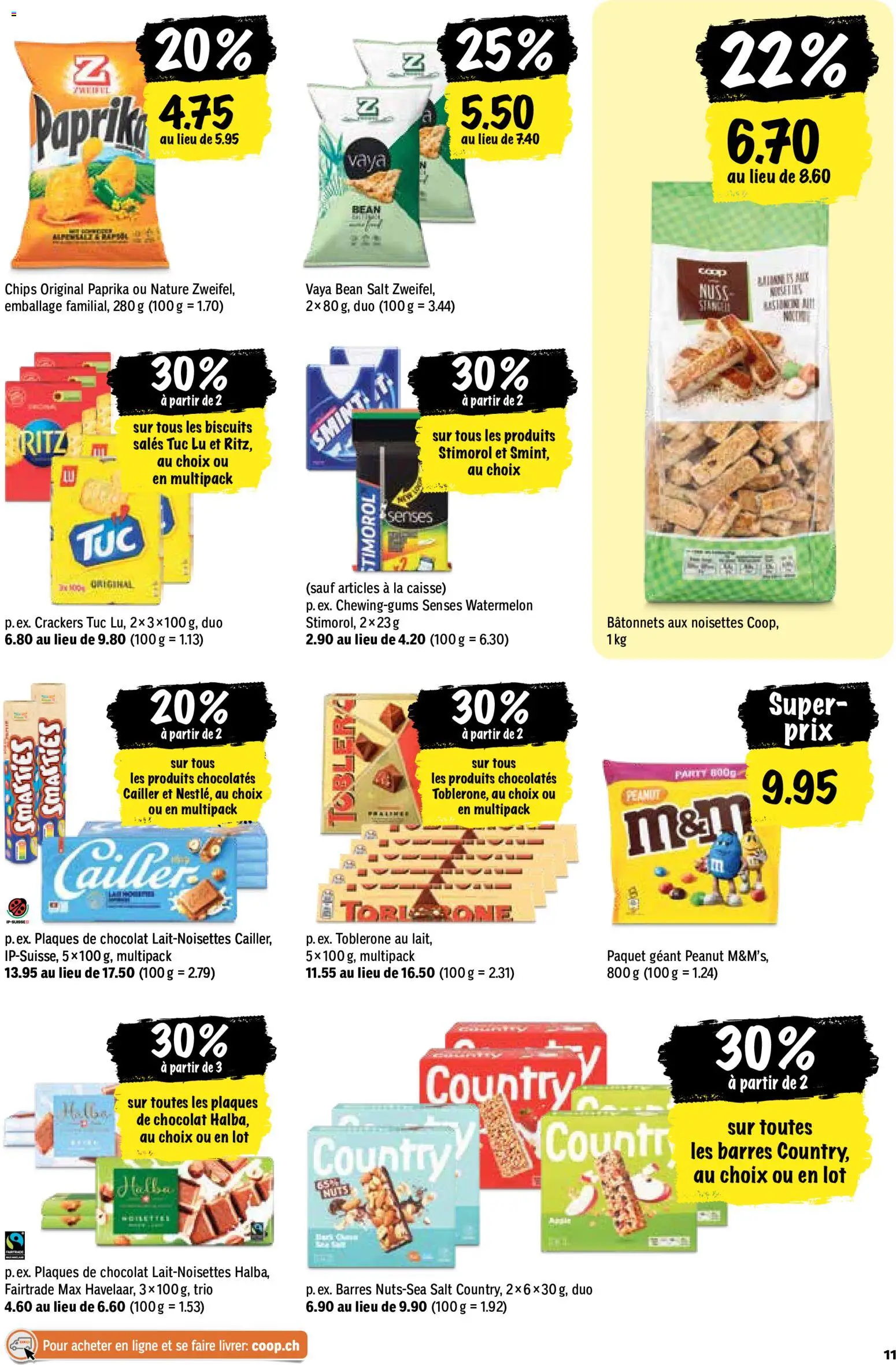 Coop aktionen FR – gültig ab 21.05.2026 | Seite: 11 | Produkte: Chips