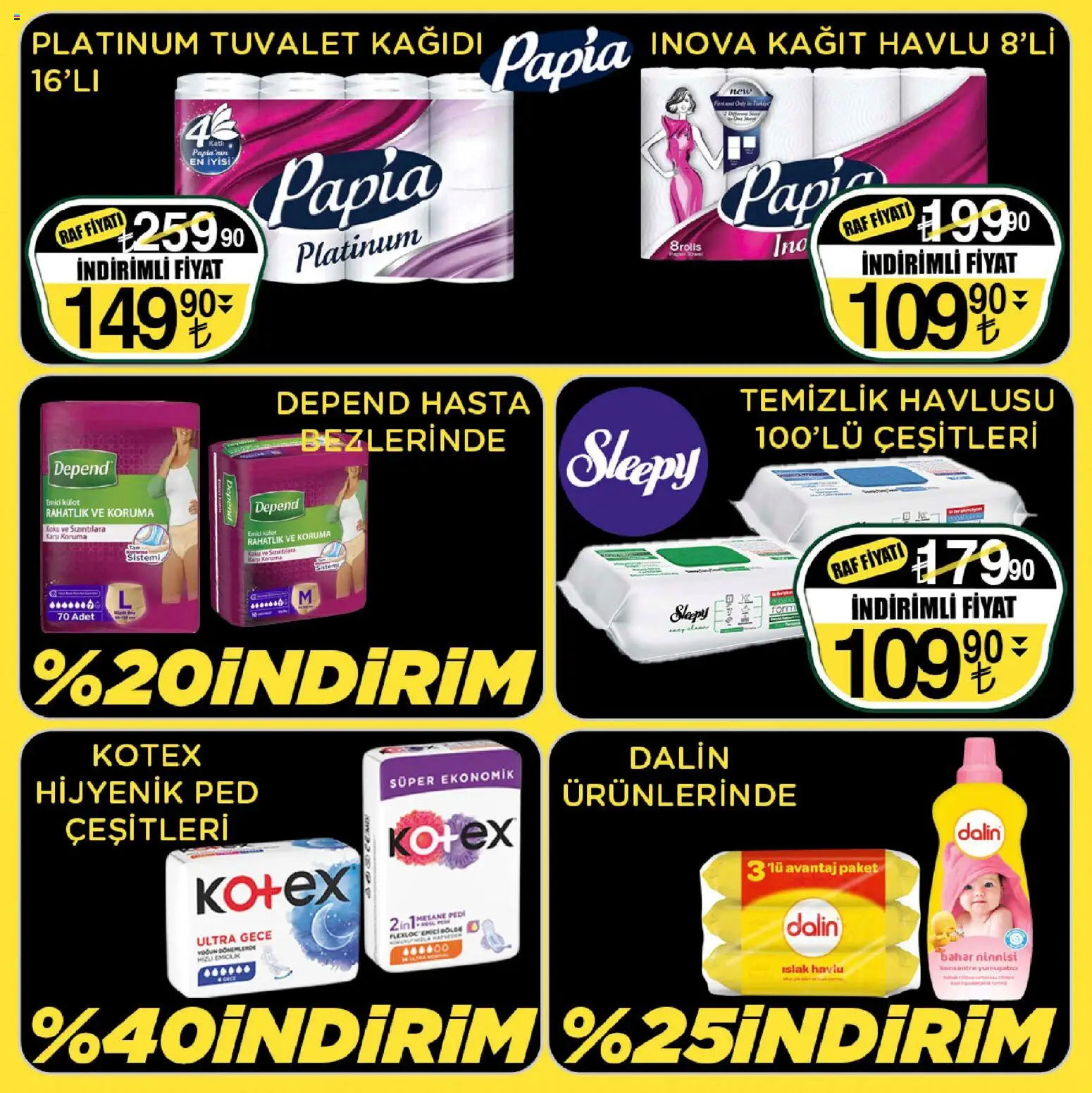 Sarıyer Katalog - 17.04.2026 tarihinden itibaren geçerlidir | Sayfa: 31 | Ürünler: Raf, Hijyenik ped, Yumuşatıcı, Kağıt havlu