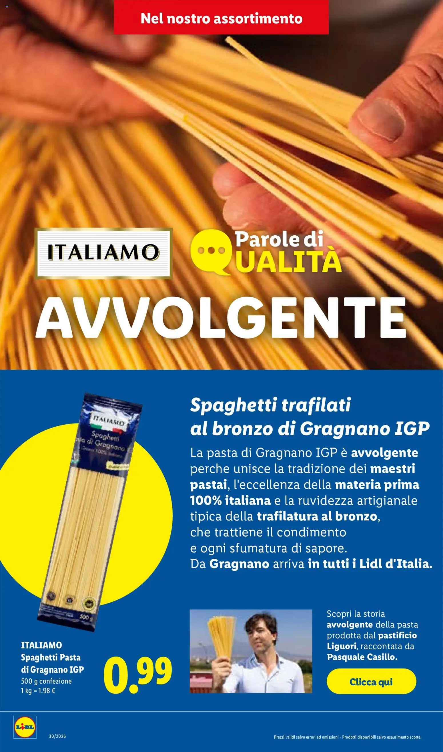 Volantino Lidl del 23/07/2026 | Pagina: 44 | Prodotti: Pasta, Spaghetti