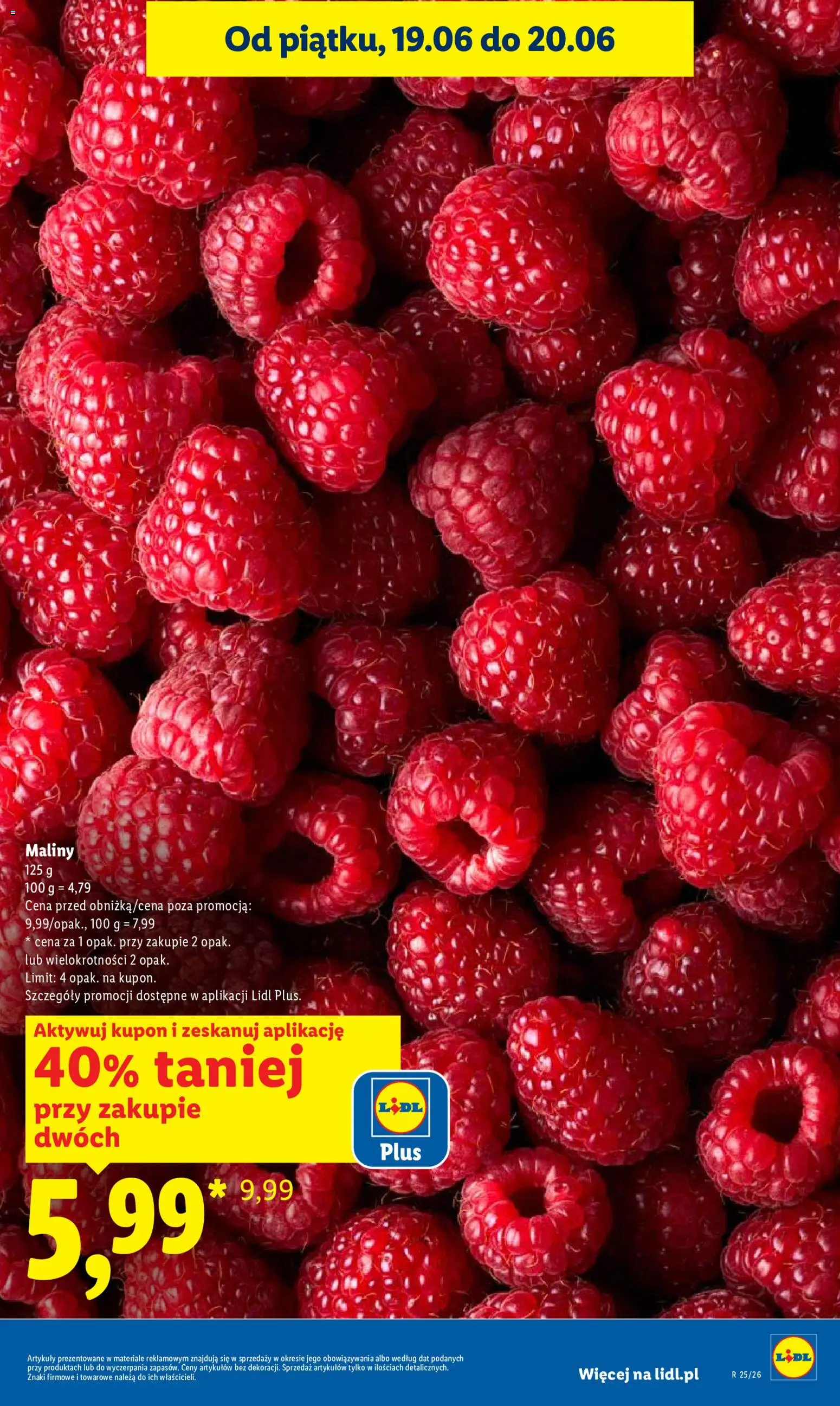 Lidl Polsko leták od 18.06.2026 | Strana: 5 | Produkty: Maliny
