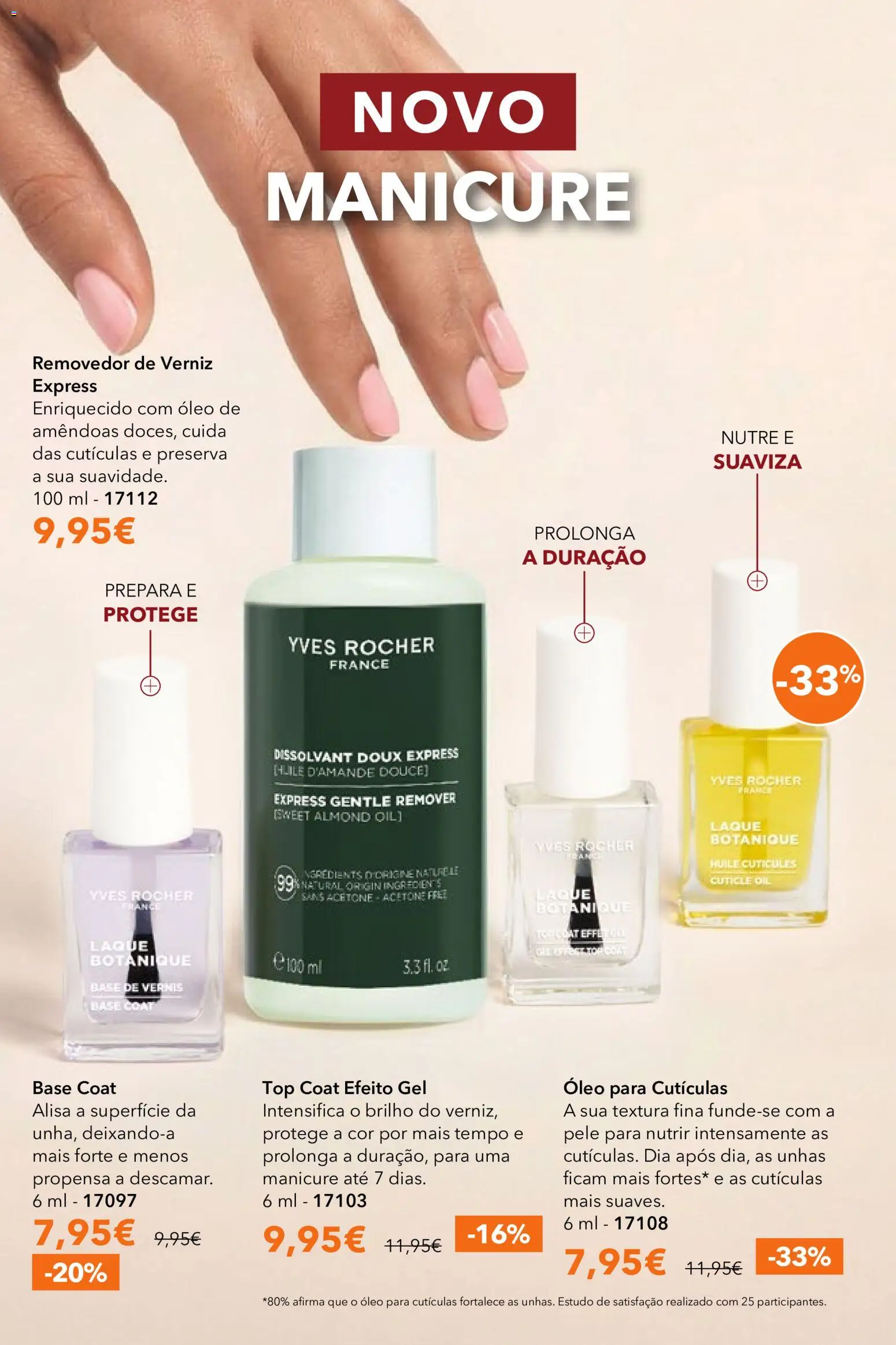 Yves Rocher catálogo 8 │ válido de 03.06.2026 | Página: 36 | Produtos: Top, Base, Óleo, Verniz