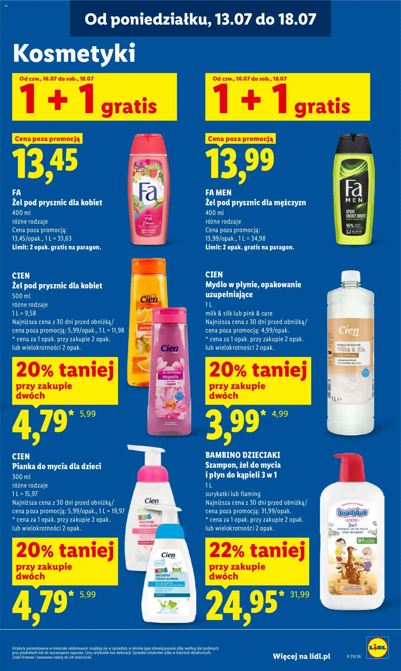 Lidl Polsko leták od 16.07.2026 | Strana: 91 | Produkty: Mýdlo, Cien