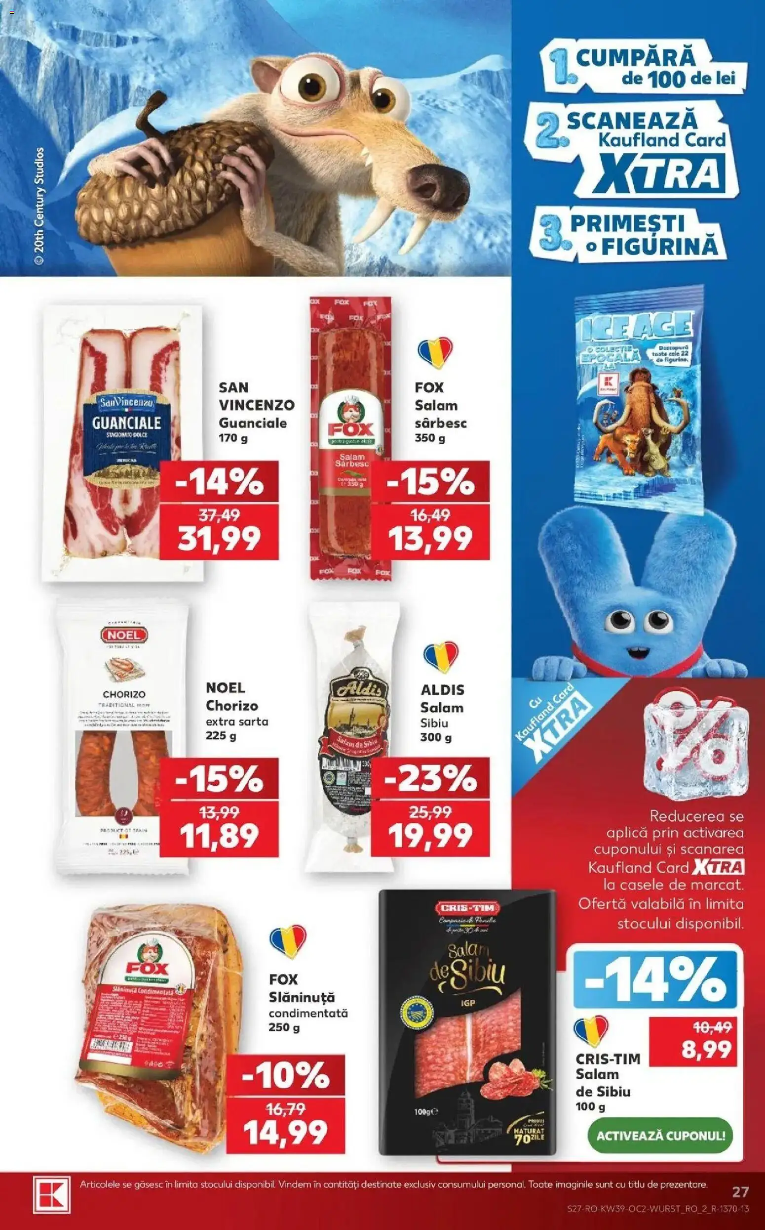 Kaufland Codlea 23.09.2026 - Revista si Oferta | Pagină: 27 | Produse: Aplică, Salam