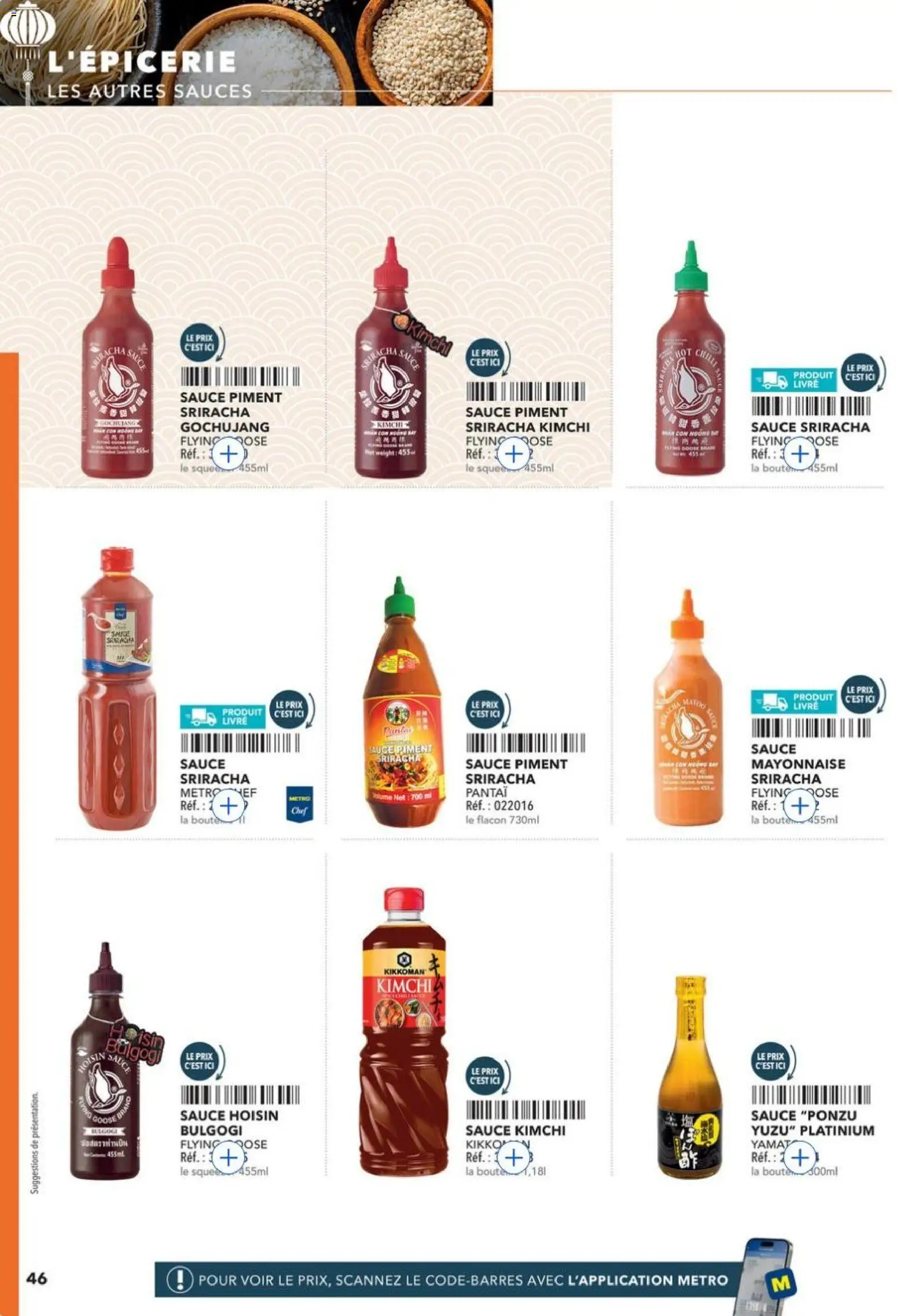 {H1} | Page: 46 | Produits: Mayonnaise, Piment, Livre