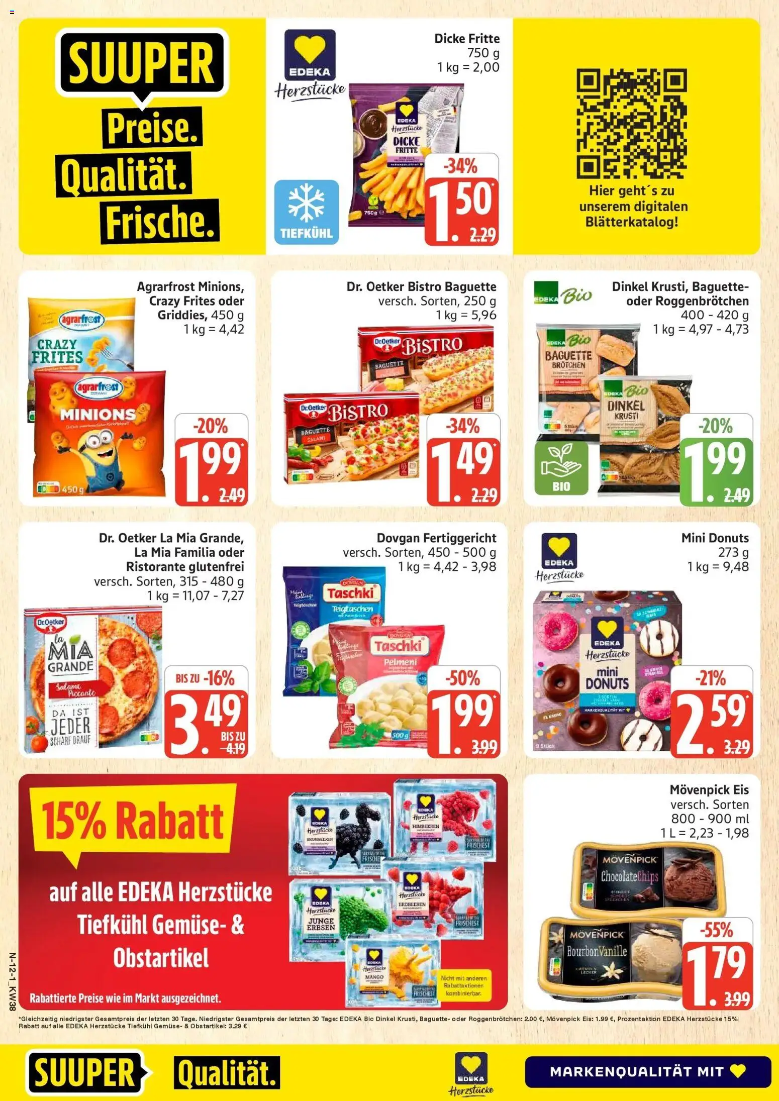 Marktkauf Prospekt Neuenkirchen (ab 14.09.2026) » Angebote online | Seite: 12 | Produkte: Baguette, Movenpick eis, Mango, Salami