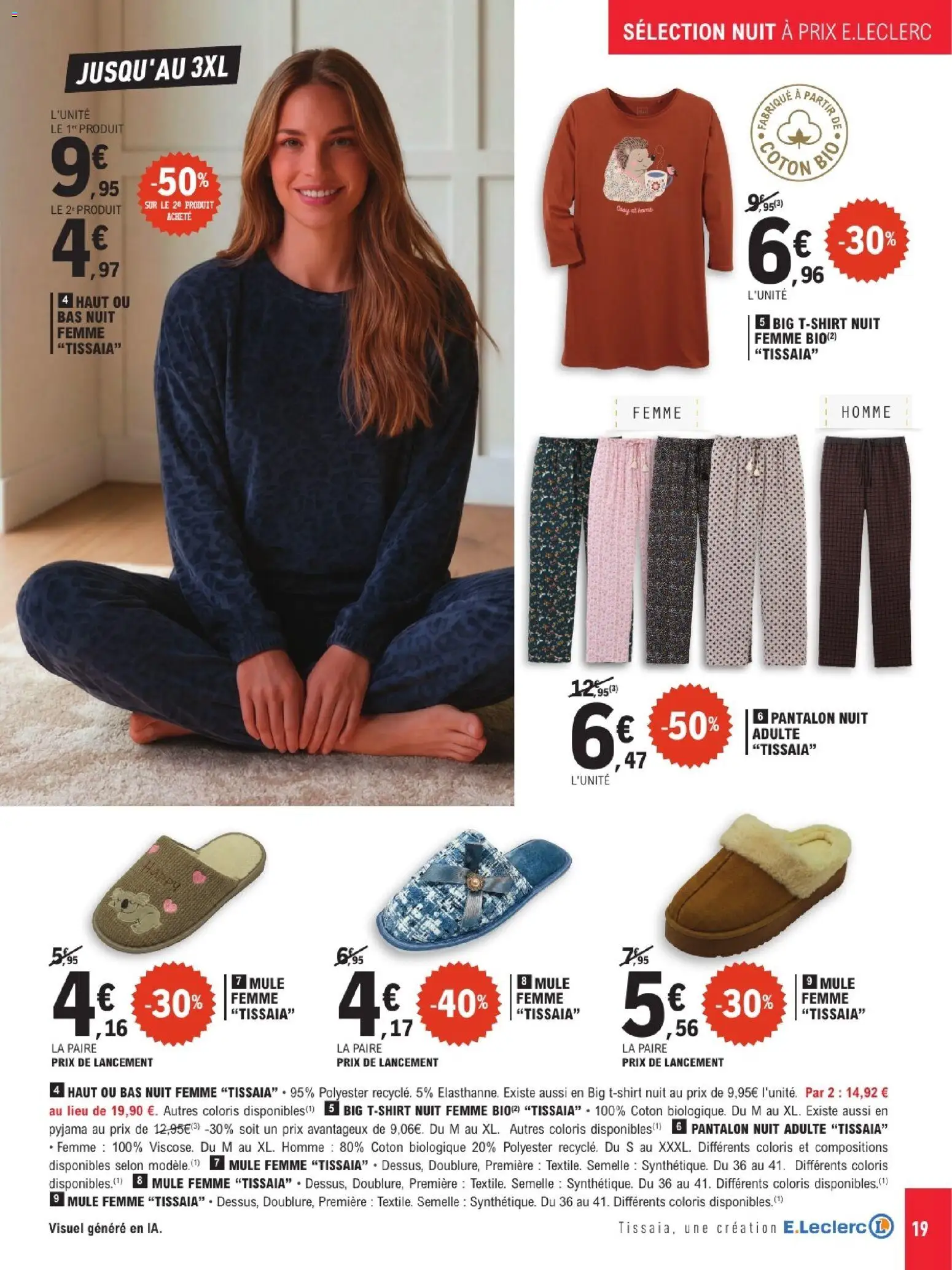 {H1} | Page: 19 | Produits: Coton, Pantalon, Pyjama
