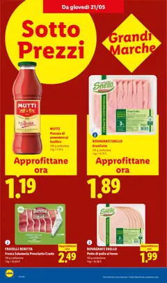 Anteprima del volantino MUTTI Passata di pomodoro al basilico, 700 g confezione valido a partire dal 21.05.2026 | Pagina: 10