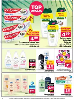 Mercator katalog akcije – veljaven od 20.08.2026 | Stran: 26 | Izdelki: Gel za prhanje, Vložki, Sampon, Deodorant