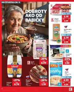 Kaufland leták platný od 24.09.2026 | Strana: 32 | Produkty: Pirohy, Cestoviny, Fazuľa, Bryndza