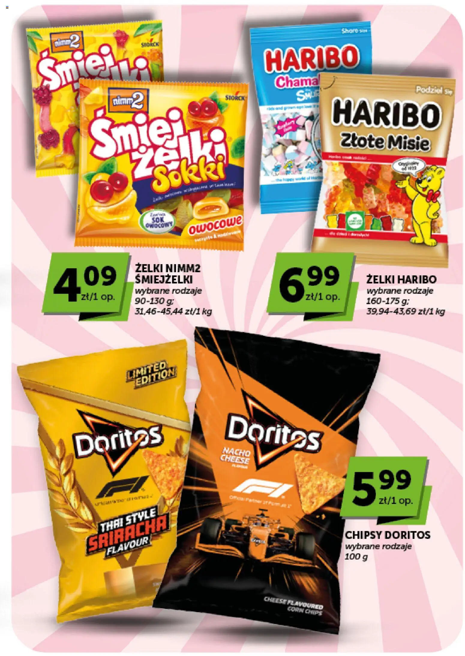 Euro Sklep gazetka od 13.08.2026 | Strona: 35 | Produkty: Żelki haribo, Chipsy, Doritos, Żelki