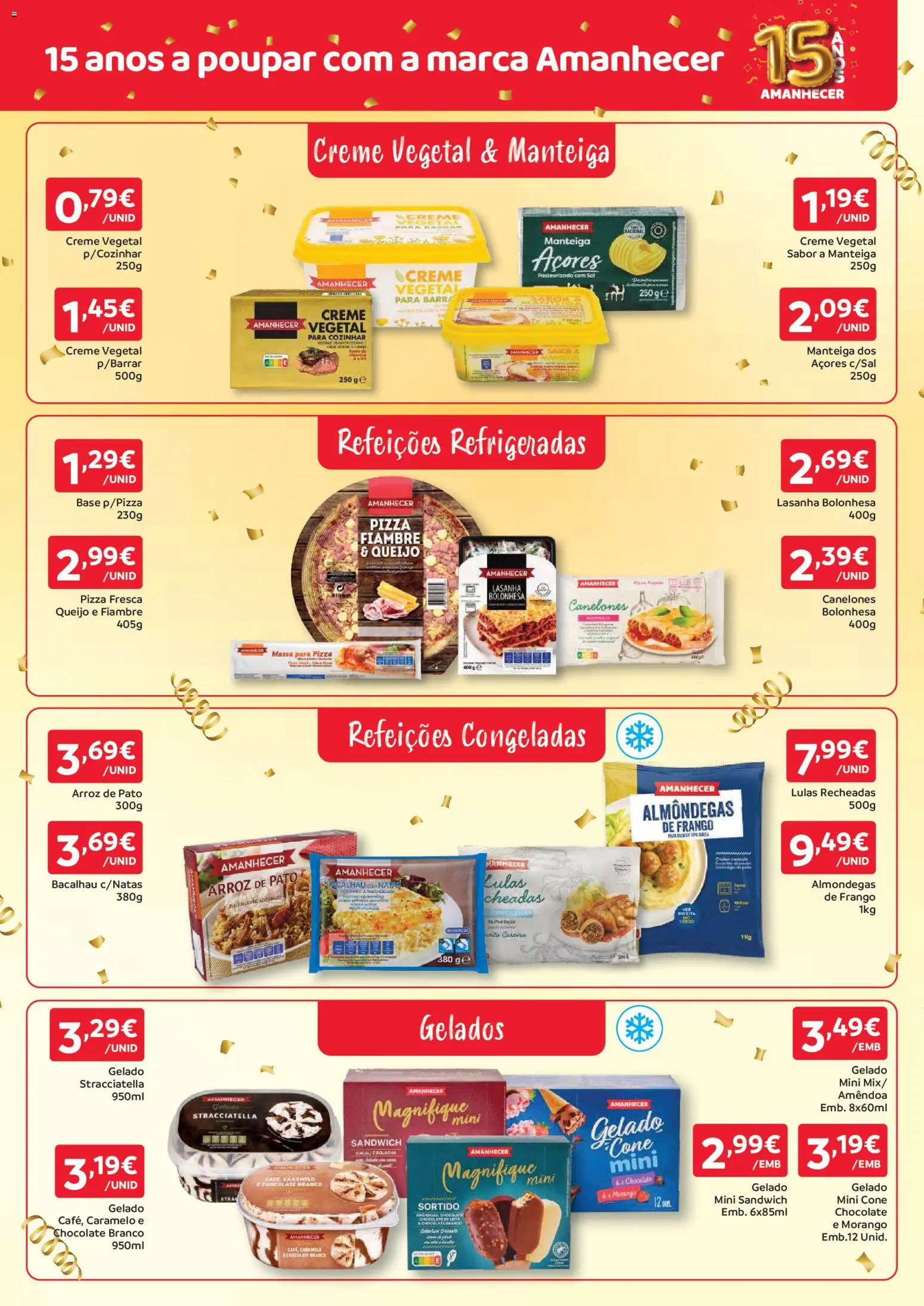 Amanhecer folheto Madeira │ válido de 01/10/2026 | Página: 5 | Produtos: Creme vegetal, Bacalhau, Lulas, Refeições congeladas