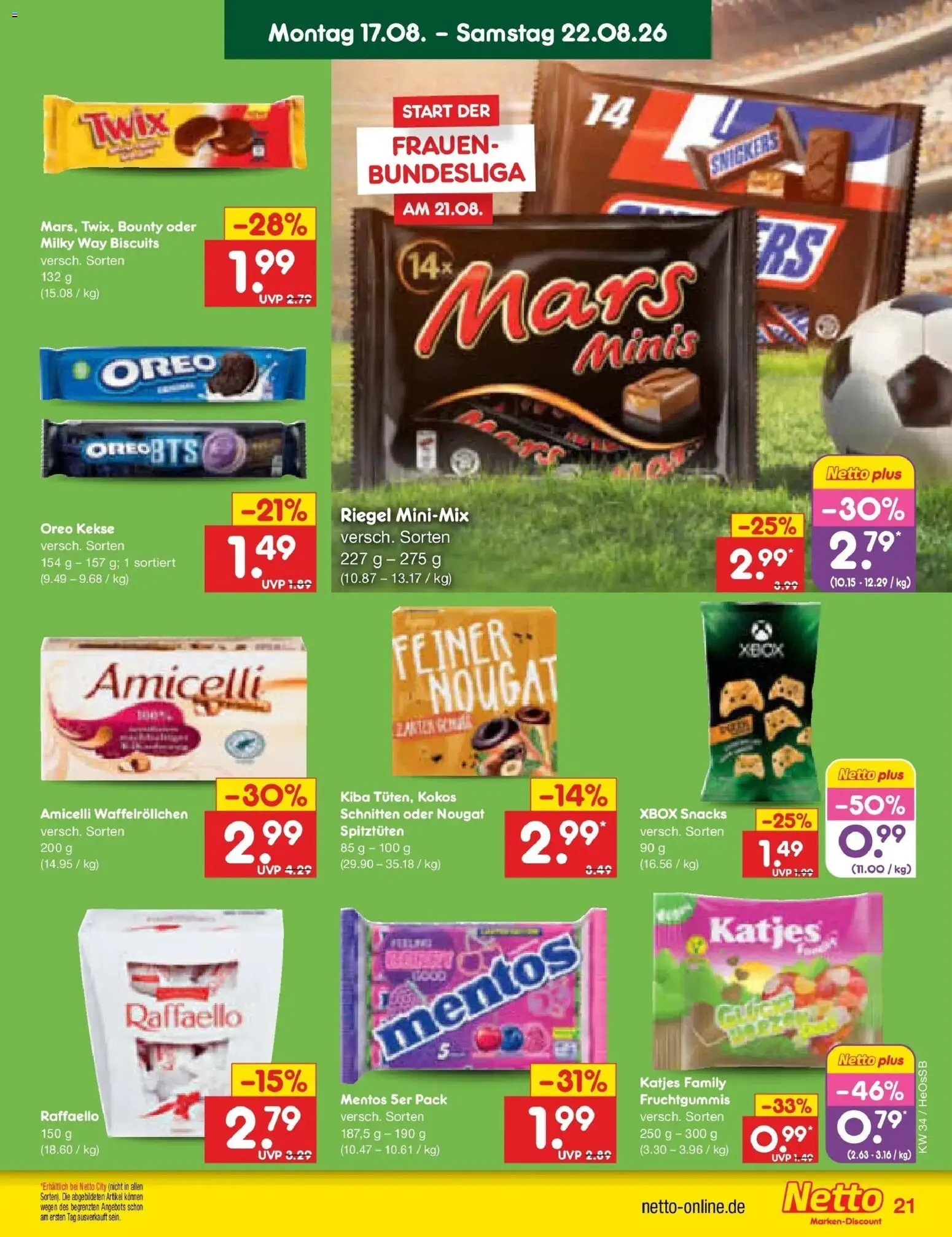 Netto Marken-Discount Prospekt Kröpelin – gültig ab 17.08.2026 | Seite: 27 | Produkte: Xbox, Katjes, Twix, Kekse