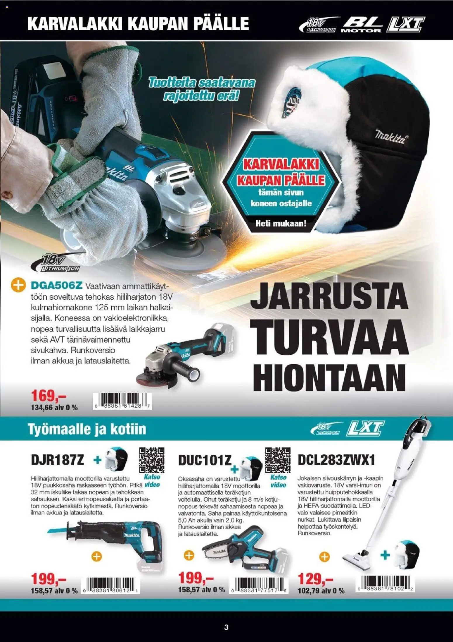 Makita tarjoukset – voimassa 01/01/2026 alkaen | Sivu: 3 | Tuotteet: Video