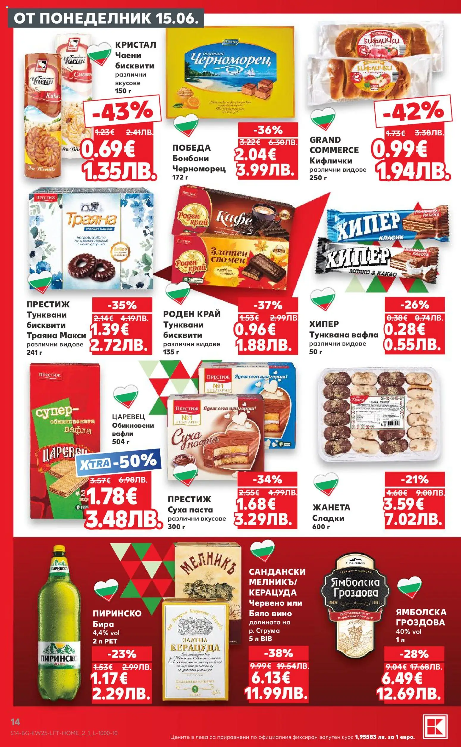 {H1} | Страница: 14 | Продукти: Бонбони, Кафе, Бира, Бисквити