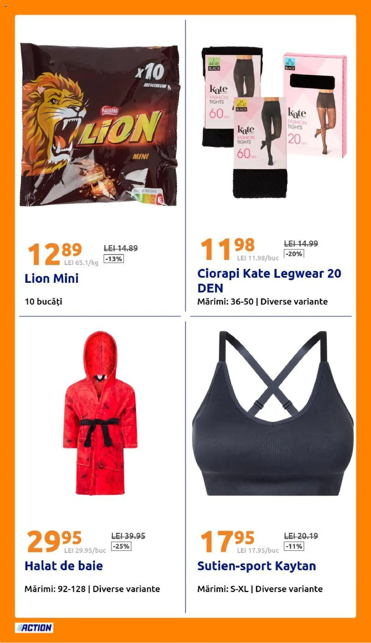 Noul catalog ACTION – valabil de la 28.10.2026 | Pagină: 12 | Produse: Halat de baie, Black