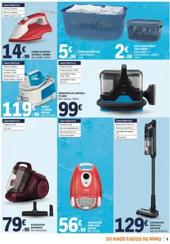 Pré-visualização E.Leclerc folheto Especial Limpeza do Lar válido de 09.06.2026 | Página: 9 | Produtos: Agua, Ferro a vapor, Ferro, Aspirador