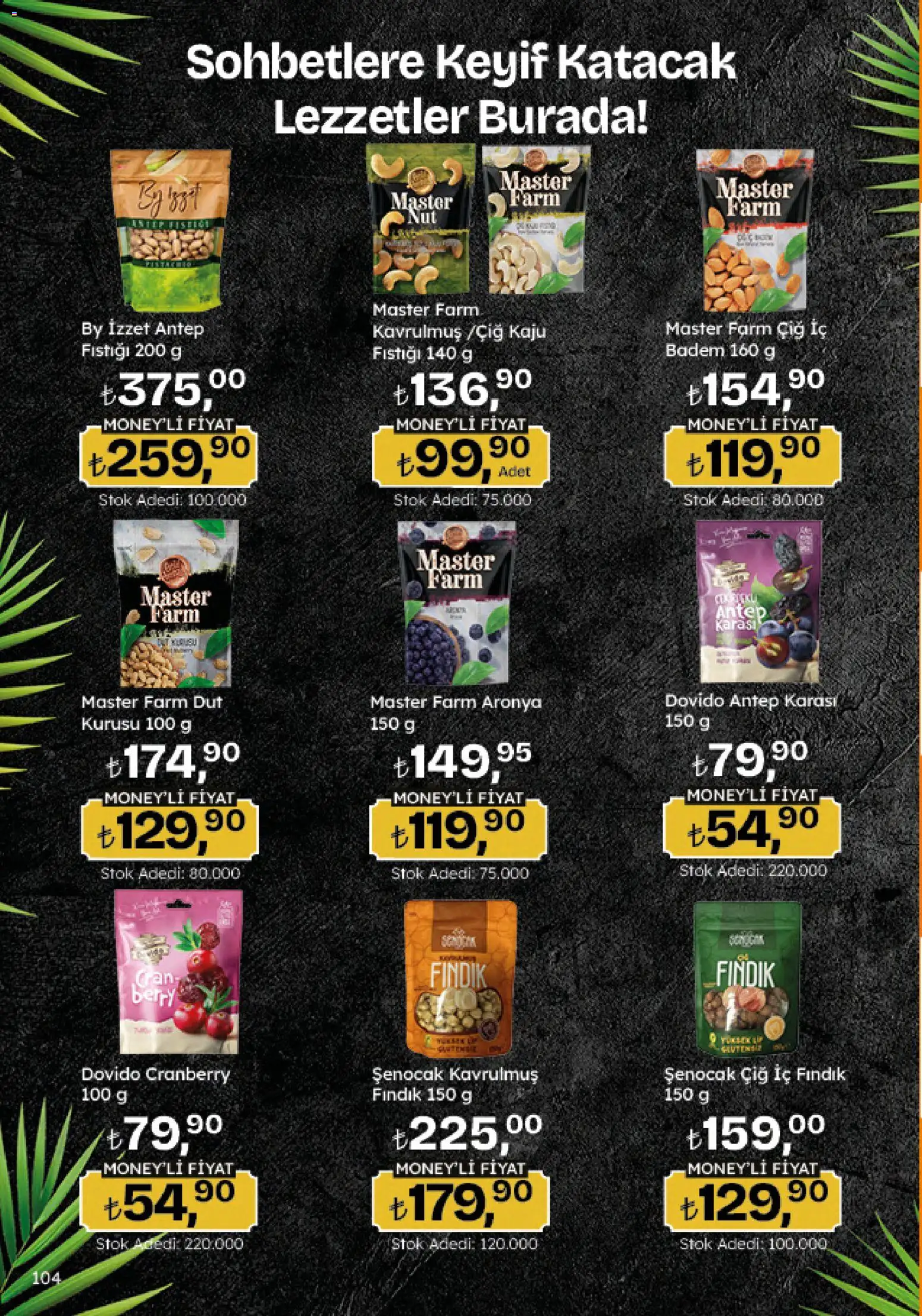 Migros Katalog - 5M Migroskop Dijital - 04.06.2026 tarihinden itibaren geçerlidir | Sayfa: 104 | Ürünler: Fındık, Badem, Dut