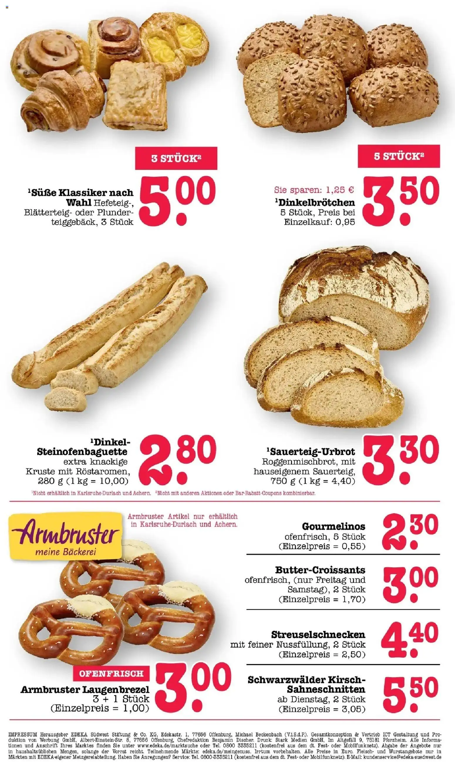 Edeka prospekt Bühlertal	 – gültig ab 03.05.2026 | Seite: 22 | Produkte: Bäckerei, Butter, Croissant, Fleisch