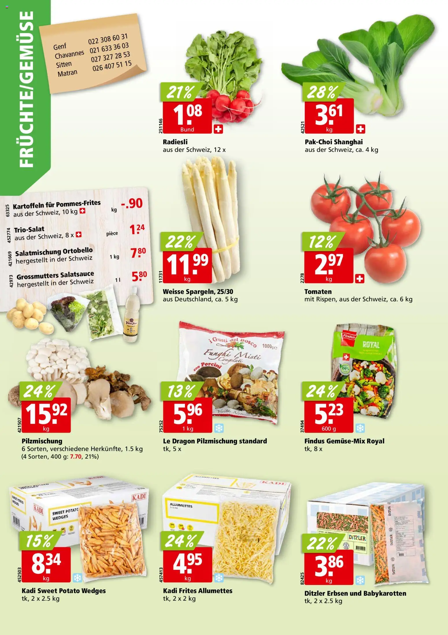 Aligro aktionen Chavannes, Matran, Genf, Sitten – gültig ab 25.05.2026 | Seite: 2 | Produkte: Tomaten, Erbsen, Kartoffeln