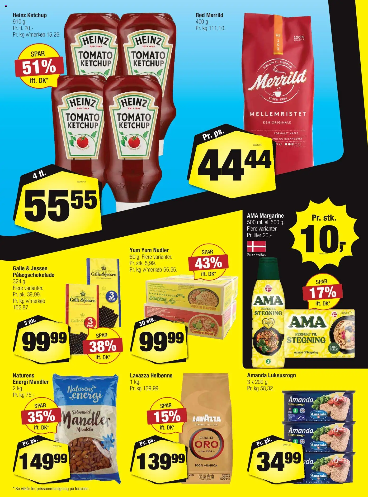 Calle tilbudsavis – gyldig fra 05/08/2026 | Side: 8 | Produkter: Nudler, Ketchup, Margarine, Pålægschokolade