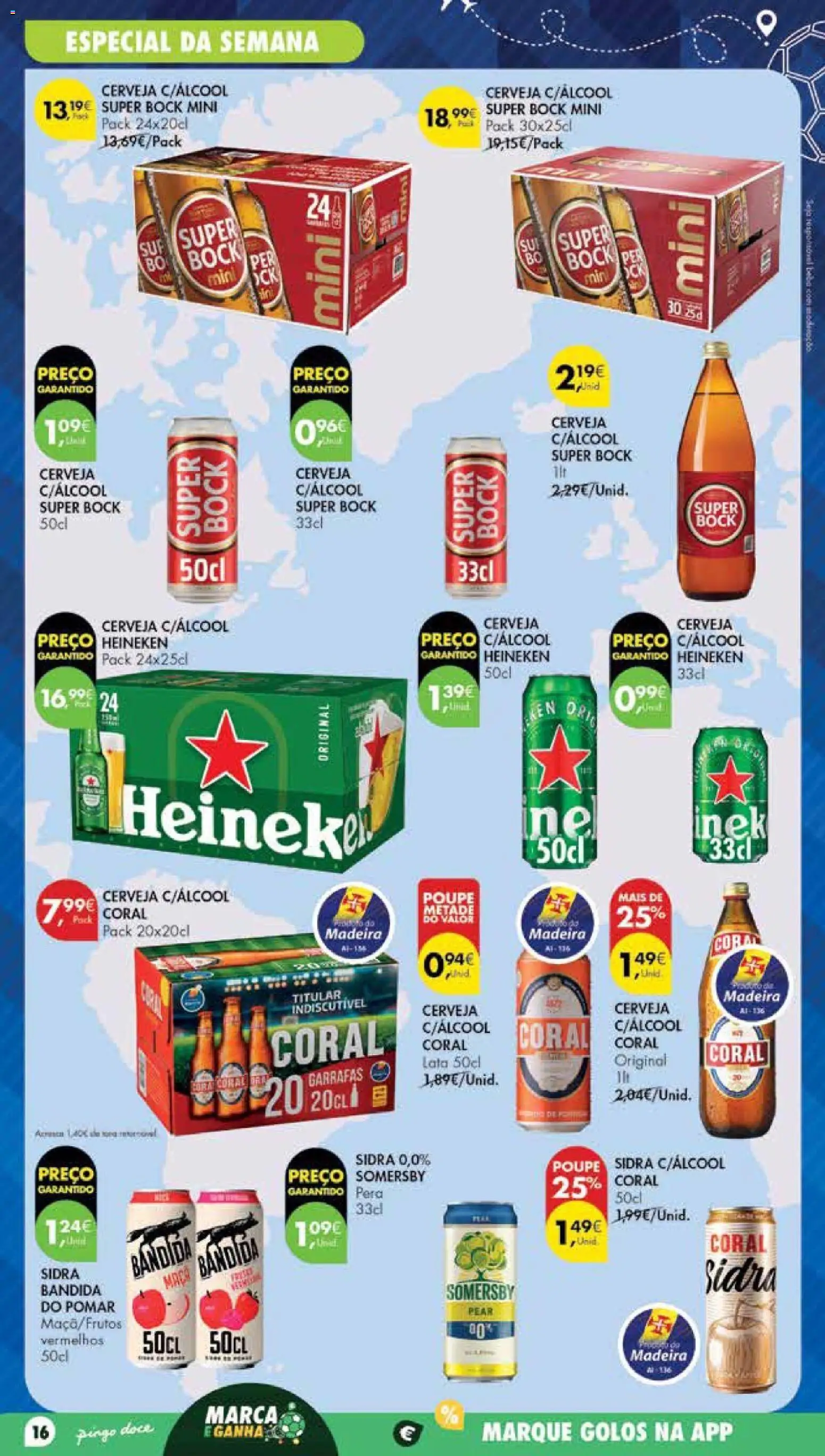 Pingo Doce Poupe Esta Semana Madeira │ válido de 07/07/2026 | Página: 16 | Produtos: Super bock, Cerveja, Somersby