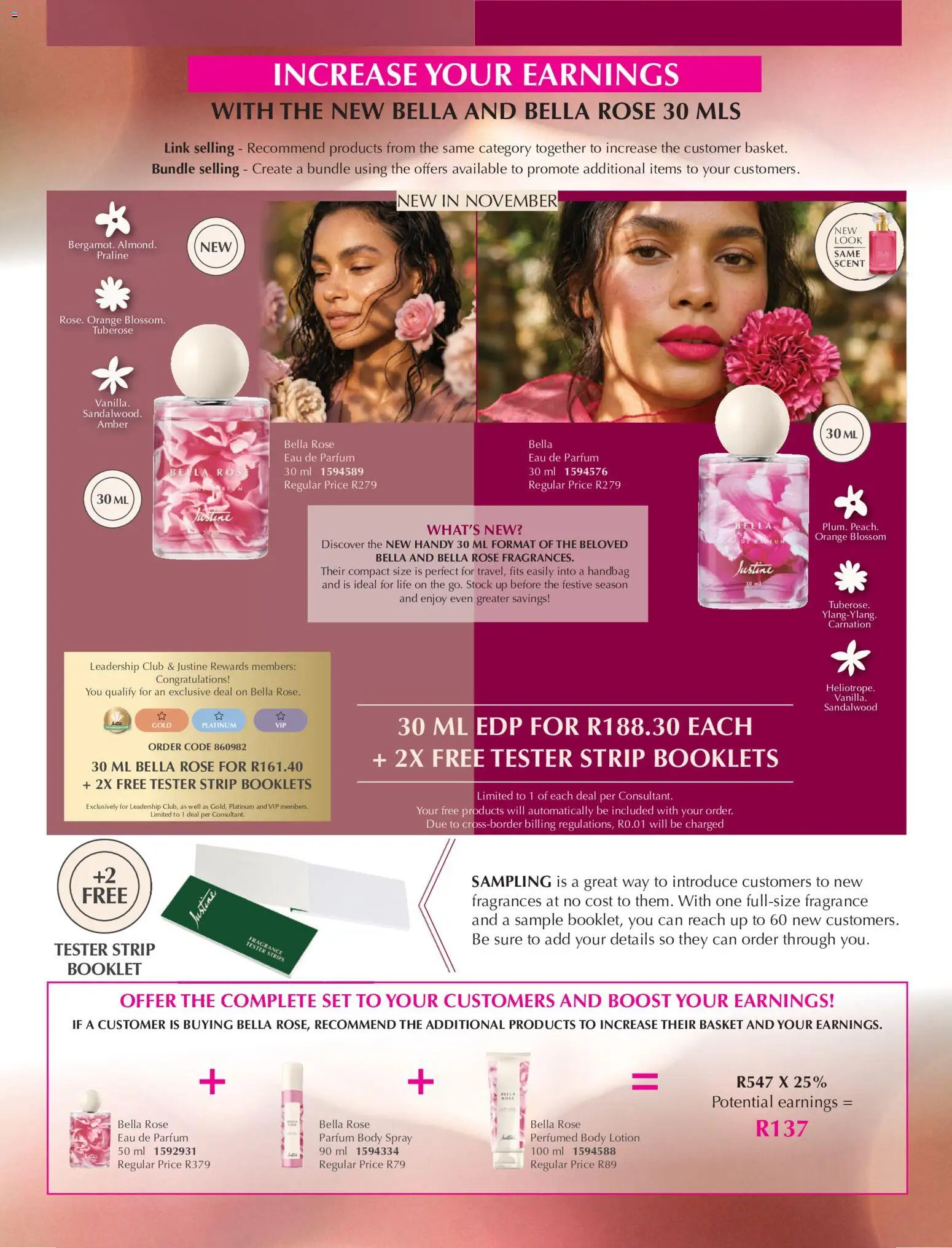 New Justine catalogue – valid from 01/10/2026 | Page: 5 | Products: Handbag, Vanilla, Body spray, Lotion