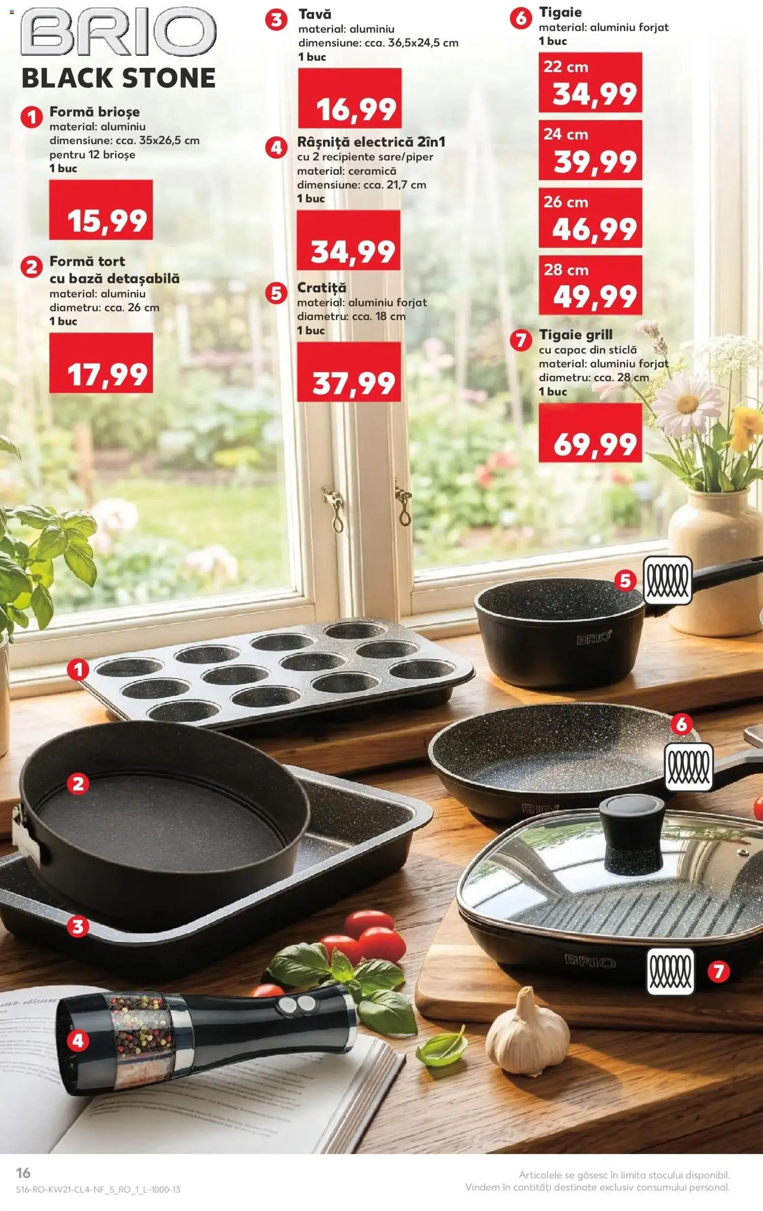 Noul catalog Kaufland – valabil de la 20.05.2026 | Pagină: 16 | Produse: Cratiță, Grill, Recipiente, Tort