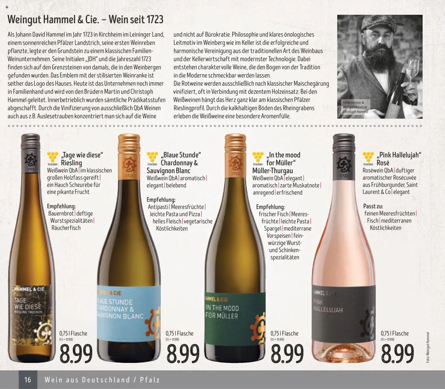 Edeka Struve Wein– und Spirituosen – gültig ab 14.11.2025 | Seite: 16 | Produkte: Rosewein, Spezialitäten, Spargel, Schinken