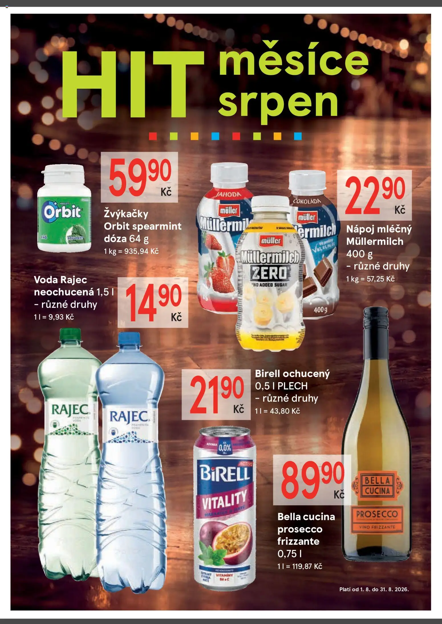 Žabka leták od 12.08.2026 | Strana: 2 | Produkty: Voda, Čokoláda, Frizzante, Prosecco vino frizzante
