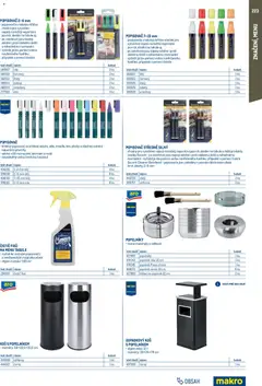 Náhled letáku Makro leták - Gastro vybavení a zařízení od 01.02.2026 | Strana: 223 | Produkty: Tabule, Chia, Popisovač, Štětec
