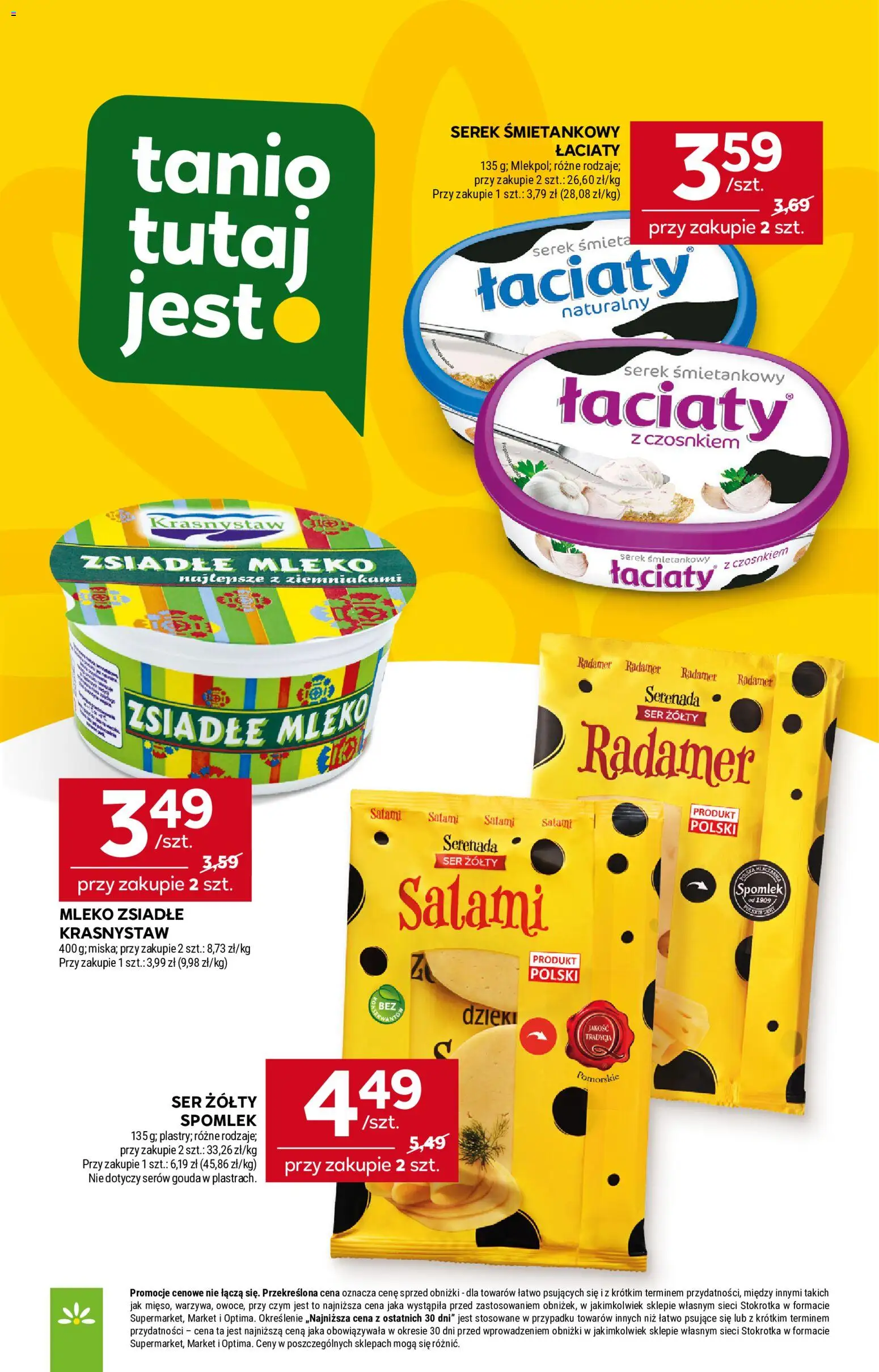 Stokrotka gazetka - Market od 02.07.2026 | Strona: 12 | Produkty: Serek, Stokrotka, Mleko, Ser
