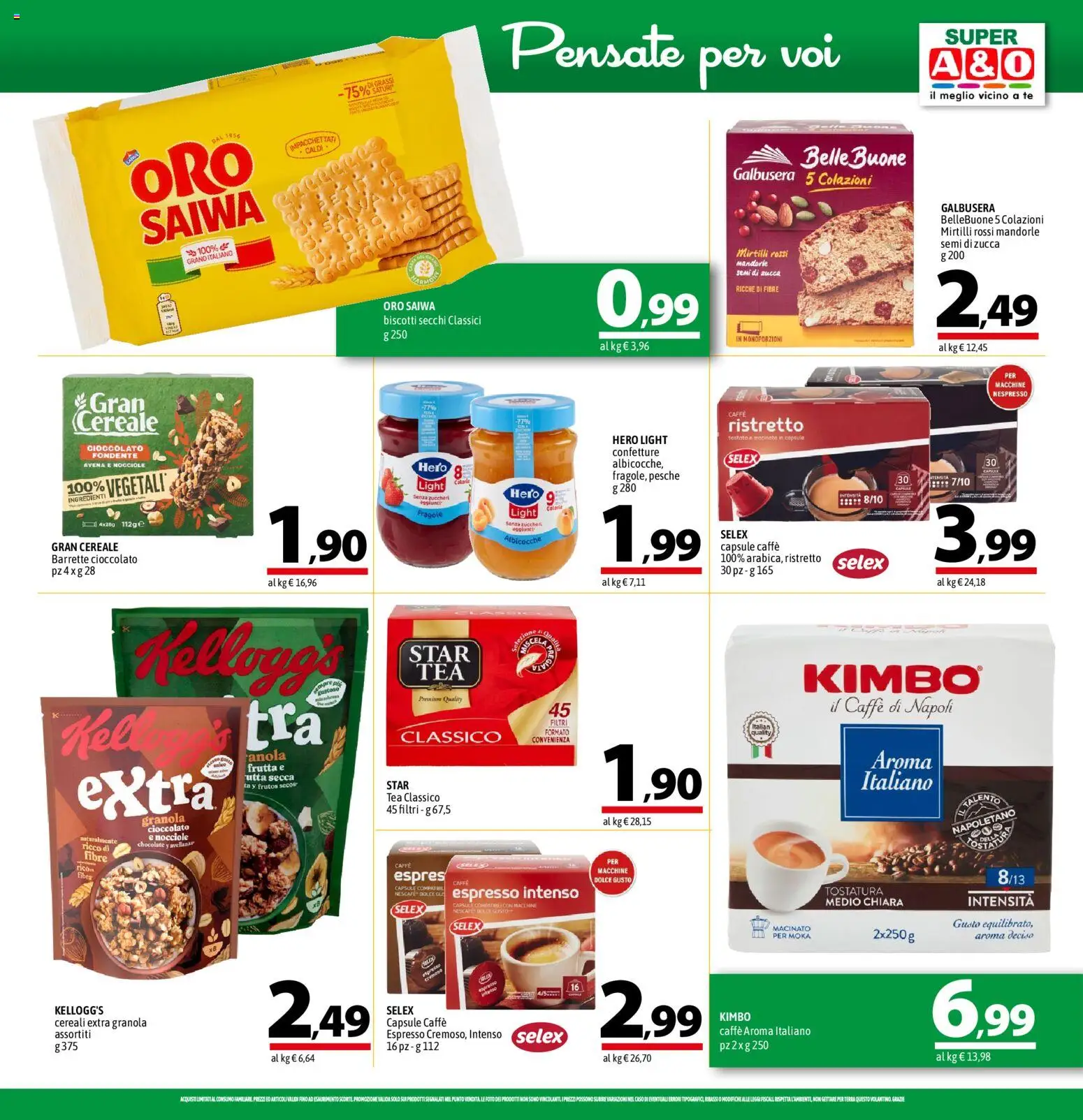 Volantino A&O del 20/08/2026 | Pagina: 11 | Prodotti: Fragole, Cereali, Biscotti, Semi di zucca