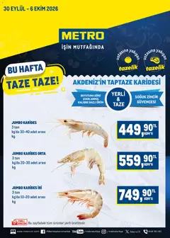 30 Eylül 2026 tarihinden itibaren geçerli olan Metro kataloğu önizlemesi