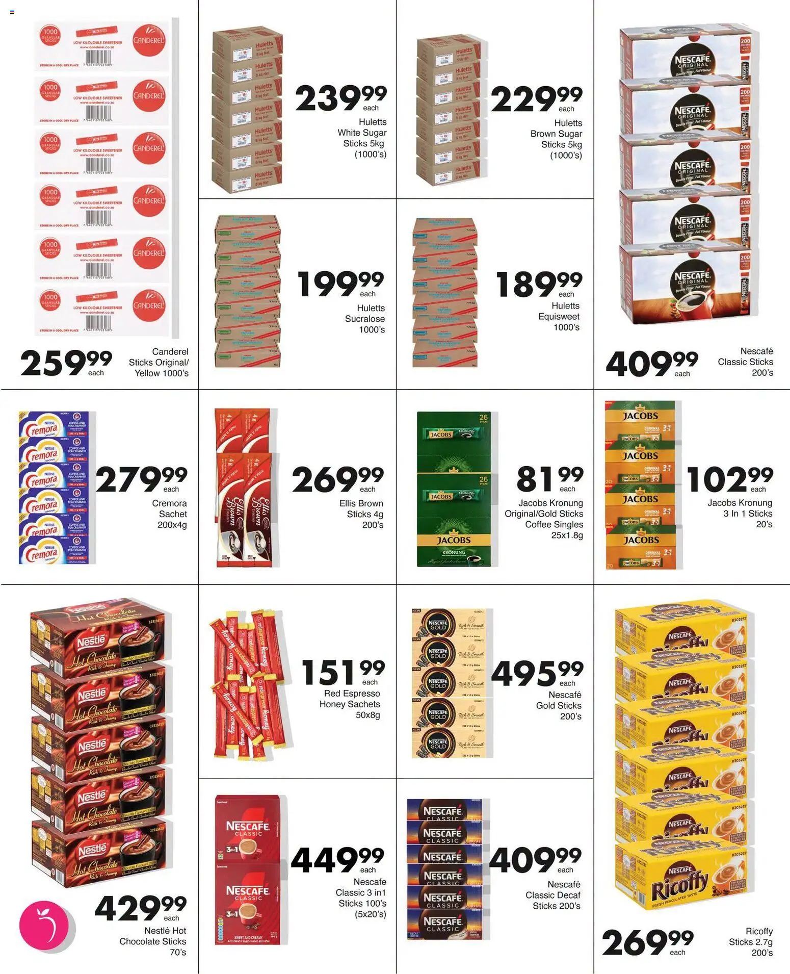 New Save catalogue – valid from 08/07/2026 | Page: 20 | Products: Hot chocolate, Coffee, Tea, Sugar