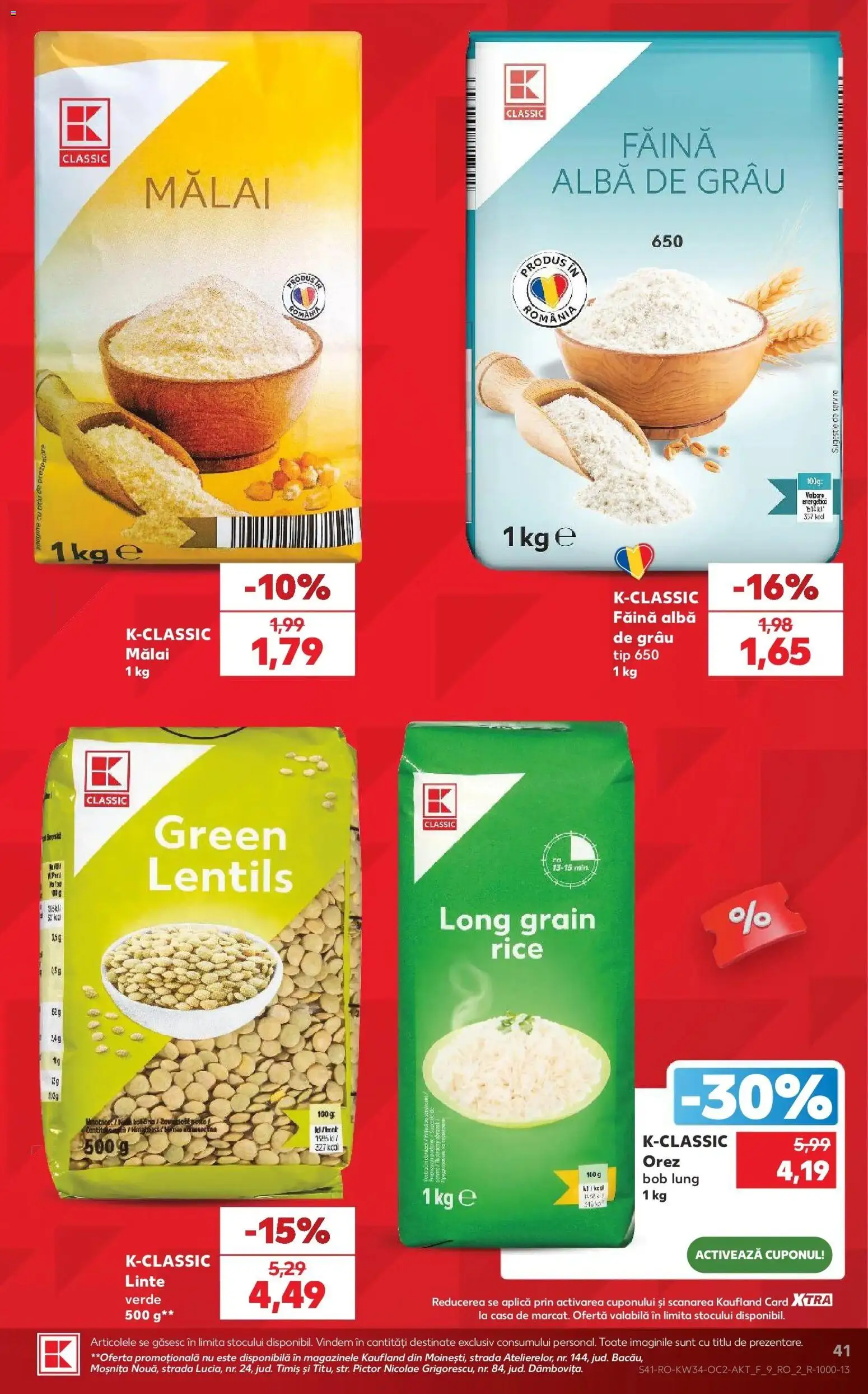 Kaufland Sfântu Gheorghe 19.08.2026 - Revista si Oferta | Pagină: 41 | Produse: Alba, Aplică, Făină, Tip