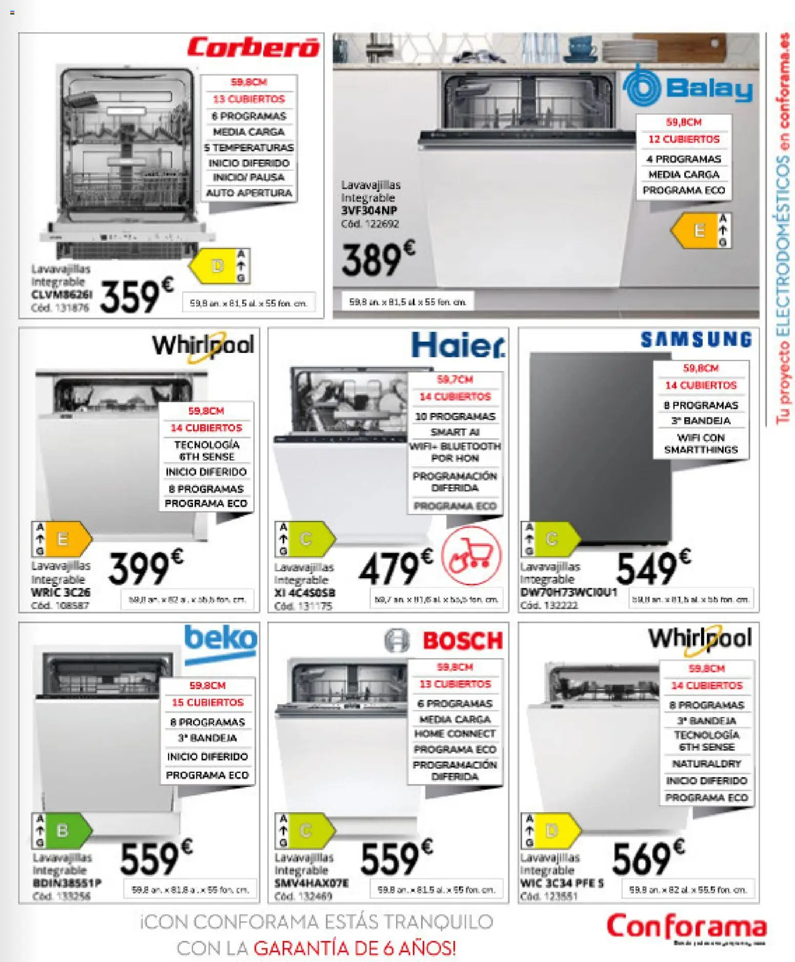 Conforama folleto │ válido desde el 16.04.2026 | Página: 95 | Productos: Lavavajillas, Bandeja