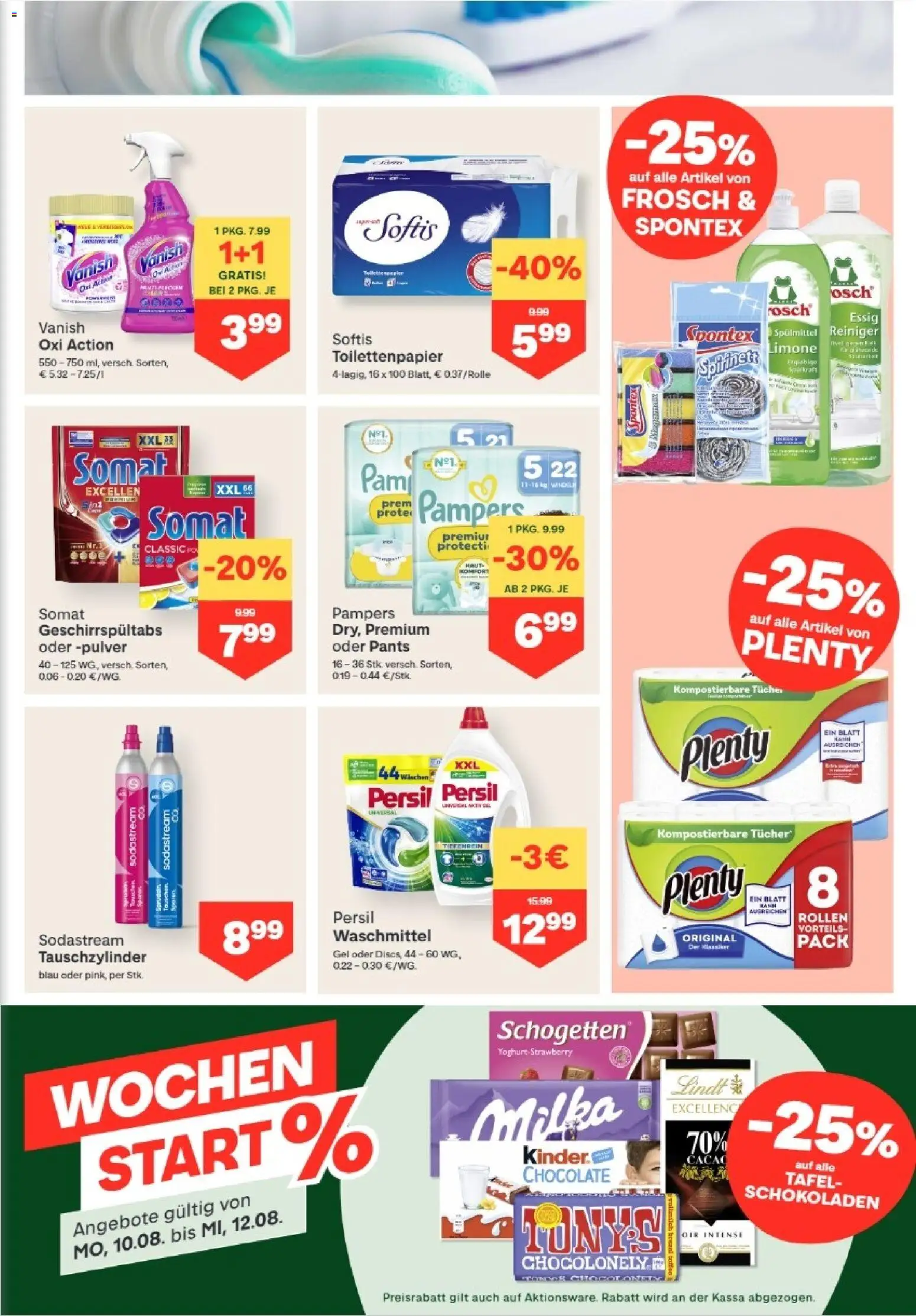 MPREIS Anras gültig ab 06.08.2026 | Seite: 11 | Produkte: Pampers, Waschmittel