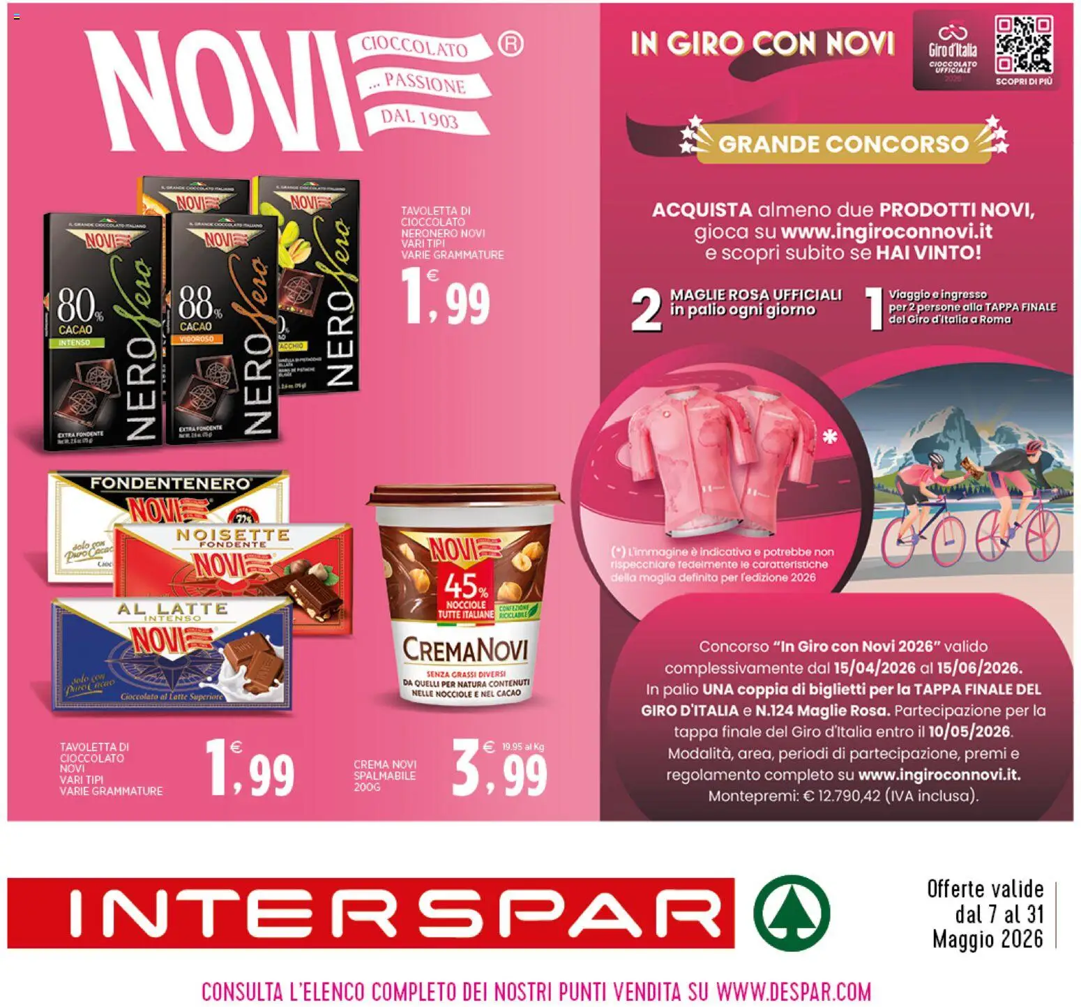 Volantino Interspar del 07.05.2026 | Pagina: 11 | Prodotti: Crema, Cioccolato, Latte, Cacao