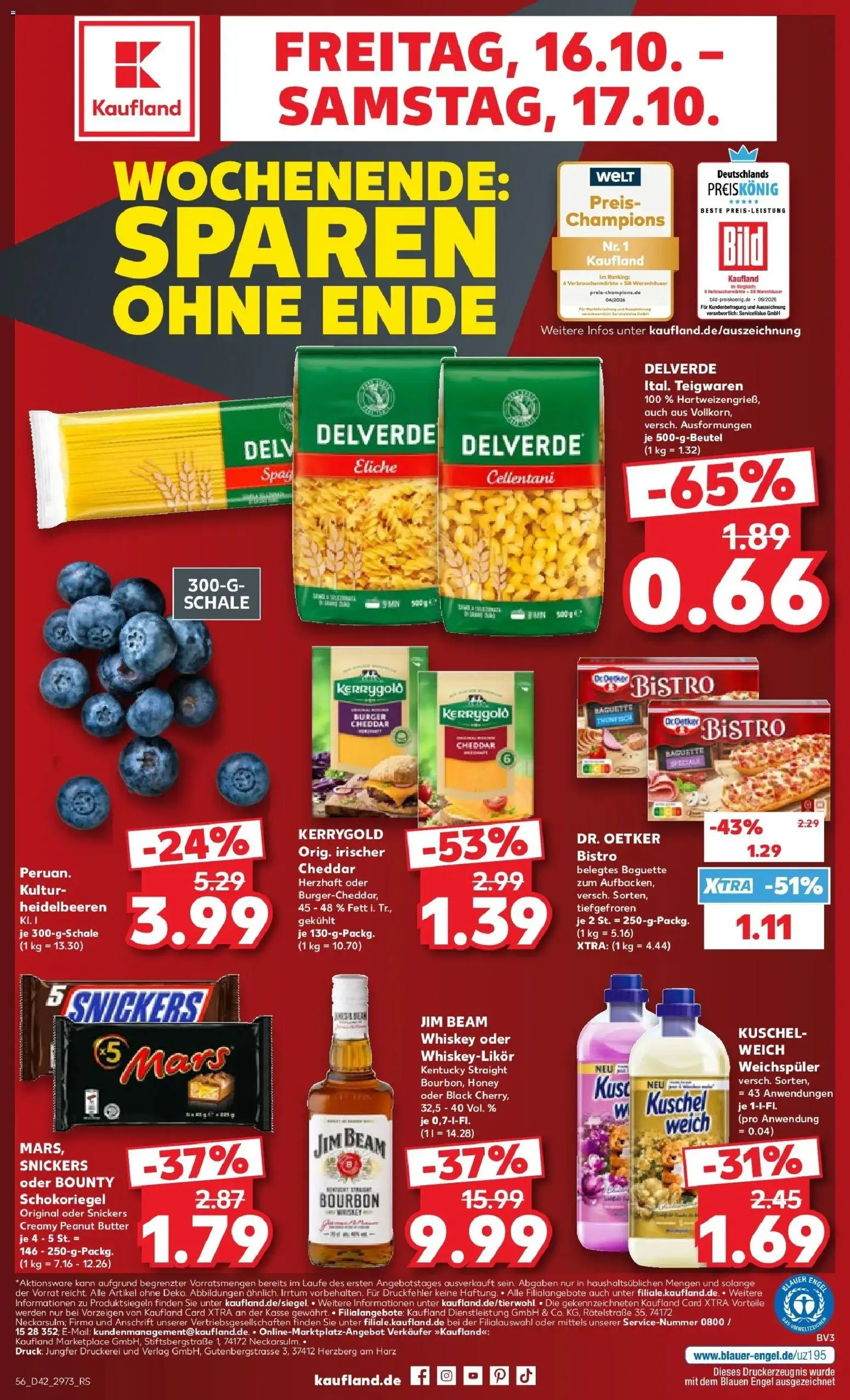 Prospekt Kaufland ab 12.10.2026 » Angebote Online zum Blättern | Seite: 60 | Produkte: Butter, Baguette, Snickers, Whiskey