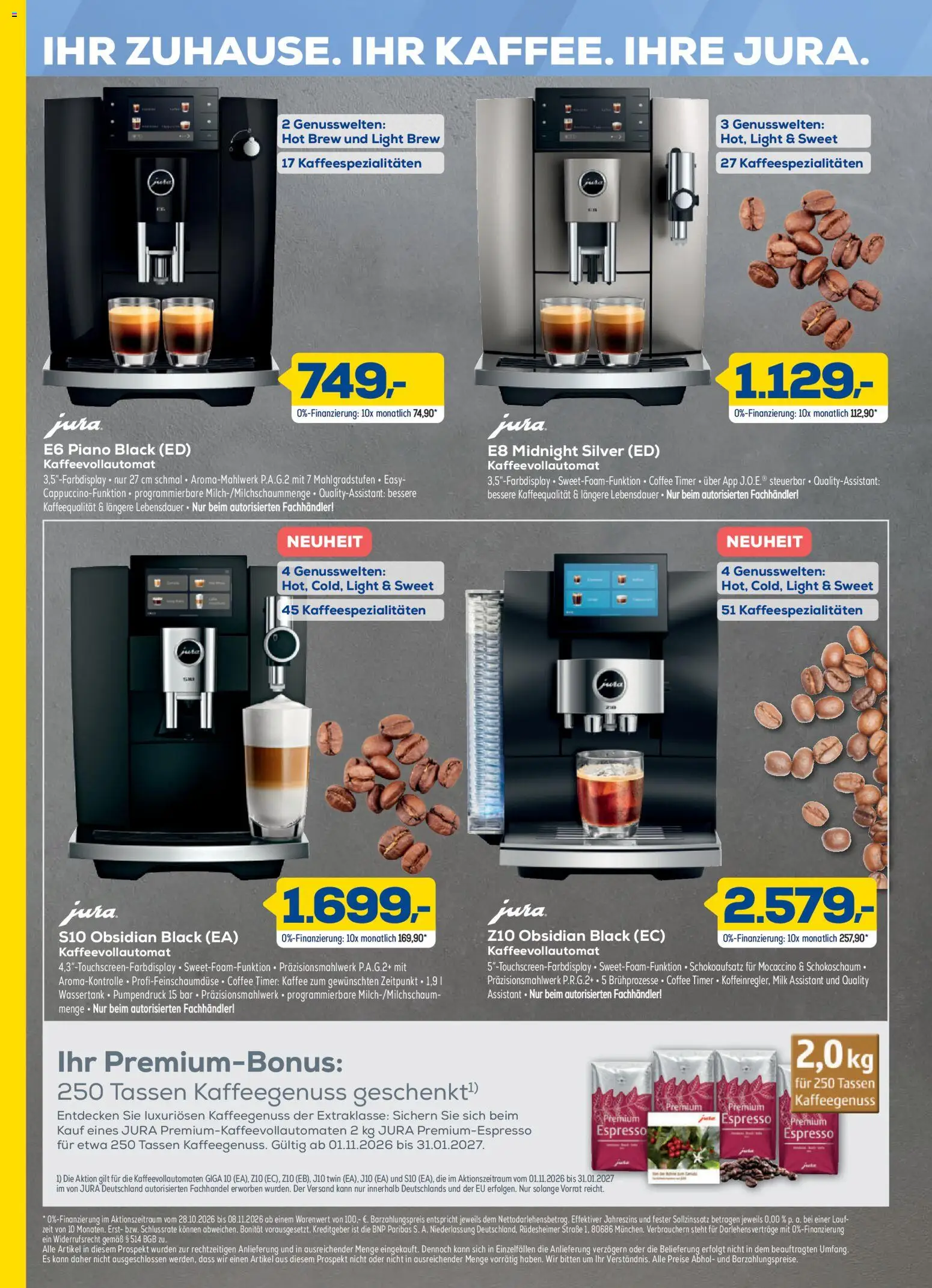 Euronics Black November – gültig ab 28.10.2026 | Seite: 13 | Produkte: Jura, Kaffee, Kaffeevollautomat