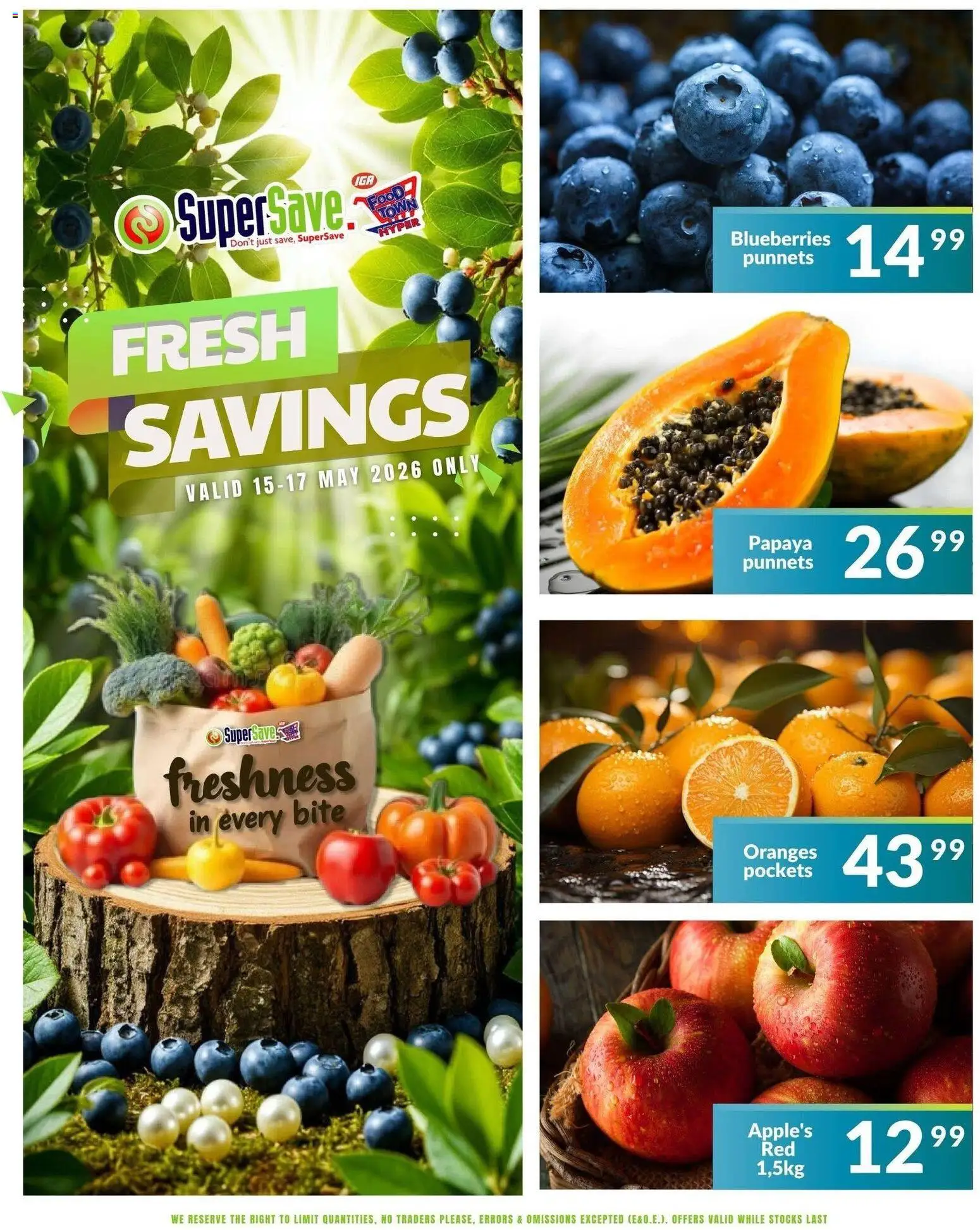 New Super Save catalogue – valid from 17.05.2026 | Page: 13 | Products: Blueberries, Oranges