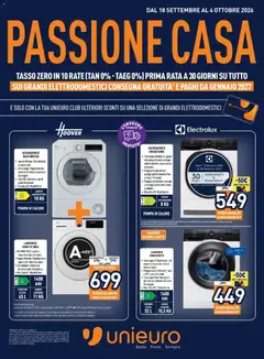 Anteprima del volantino Unieuro volantino valido a partire dal 18/09/2026