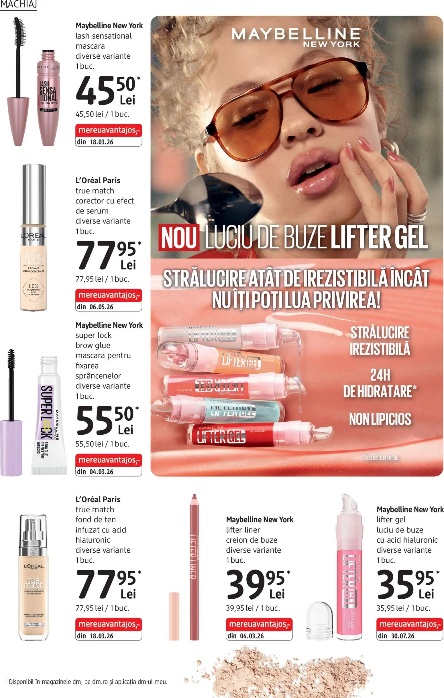 Noul catalog DM drogeriemarkt – valabil de la 01.10.2026 | Pagină: 12 | Produse: Serum, Machiaj, Luciu de buze, Black
