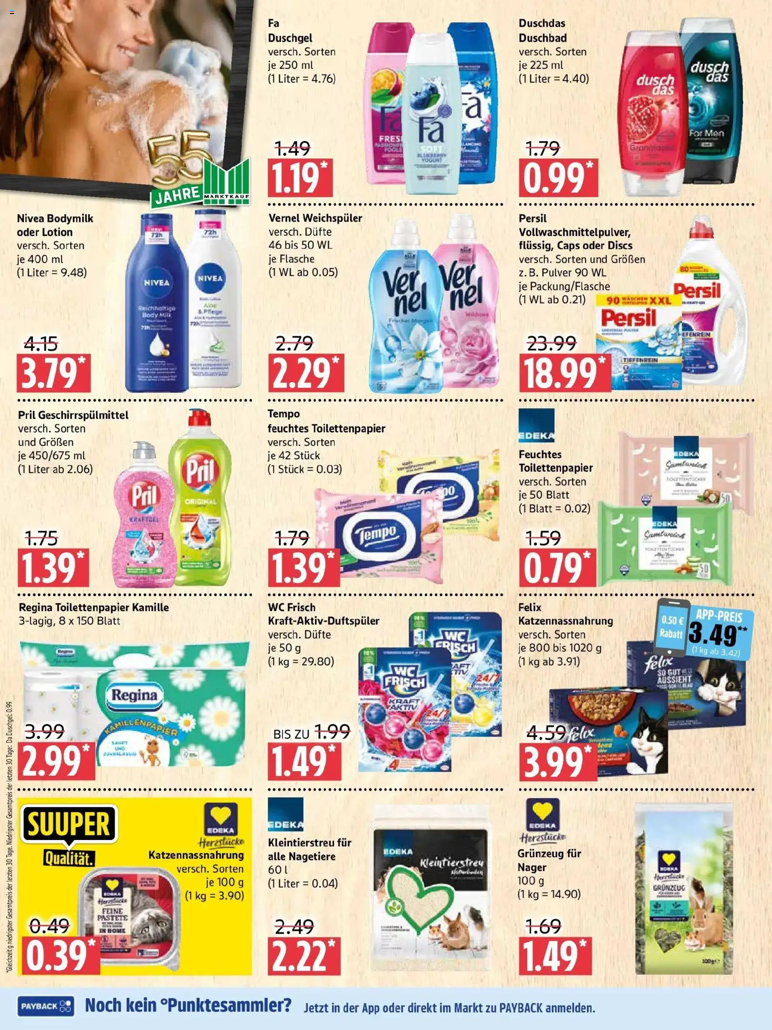 Edeka Prospekt Prenzlau (ab 07.09.2026) » Angebote Online | Seite: 8 | Produkte: Duschgel, Weichspüler, Persil, Feuchtes Toilettenpapier
